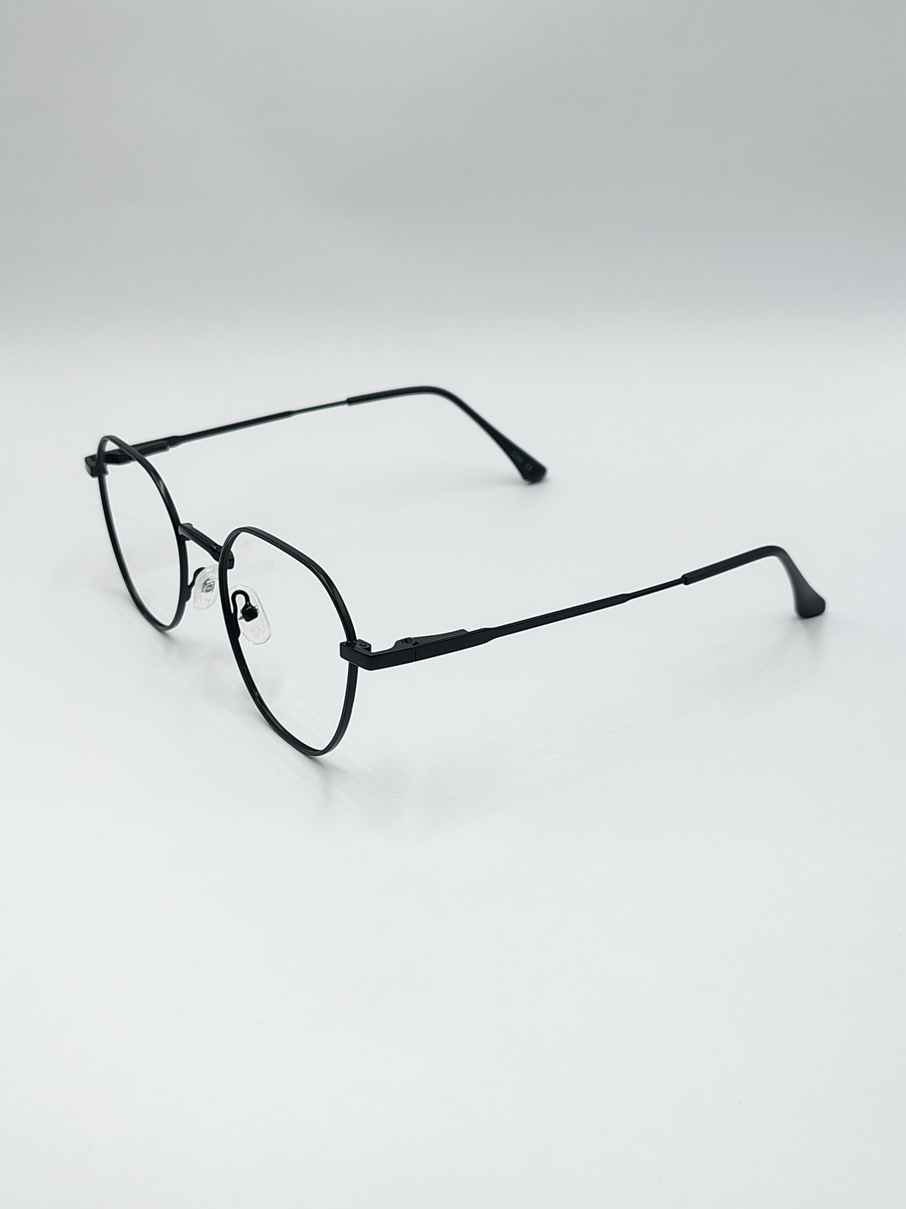eyeket dna matte black metal frame