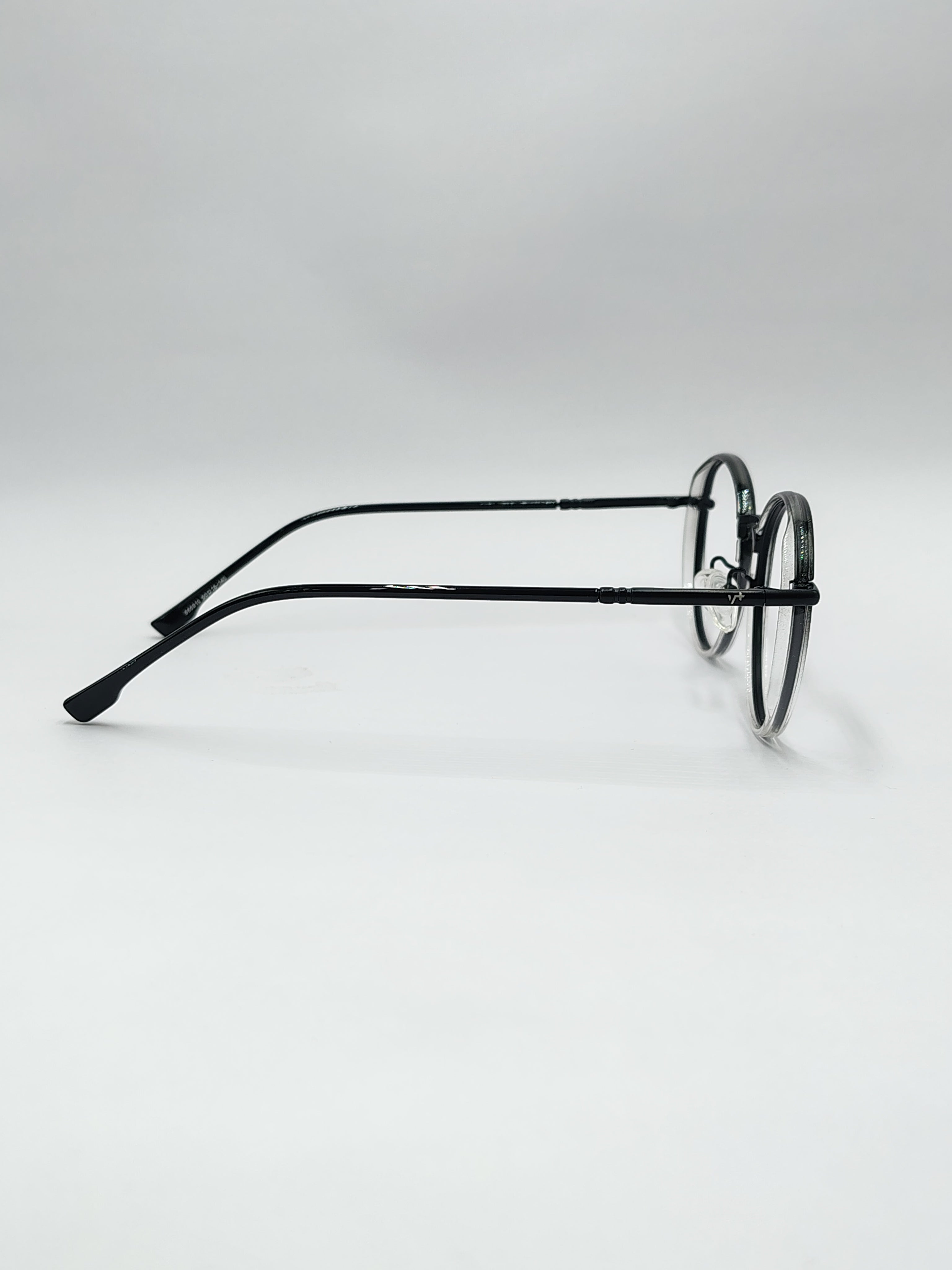 eyeket dual crystal black and white metal frame