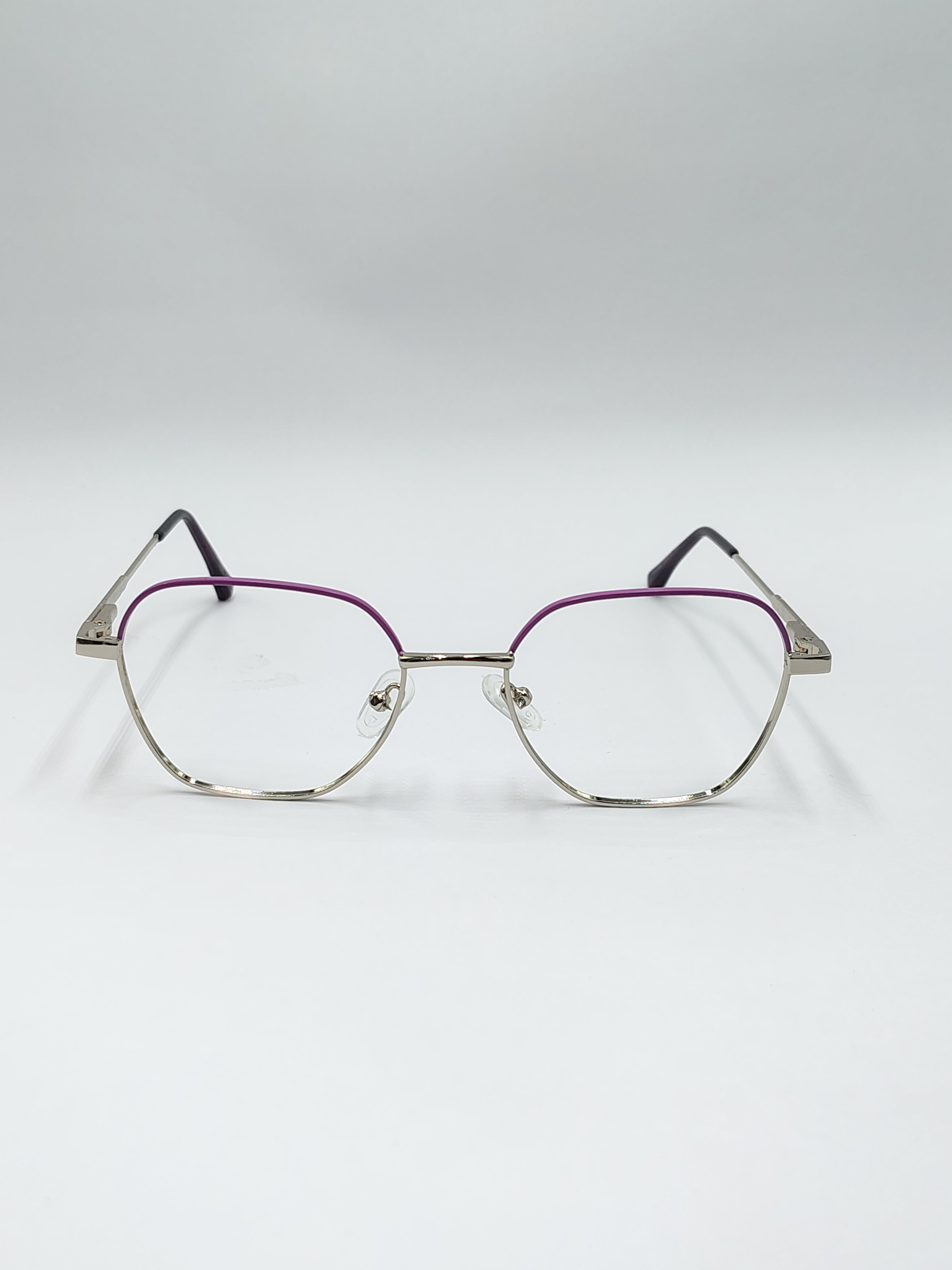 eyeket dna pink and chrome metal frame
