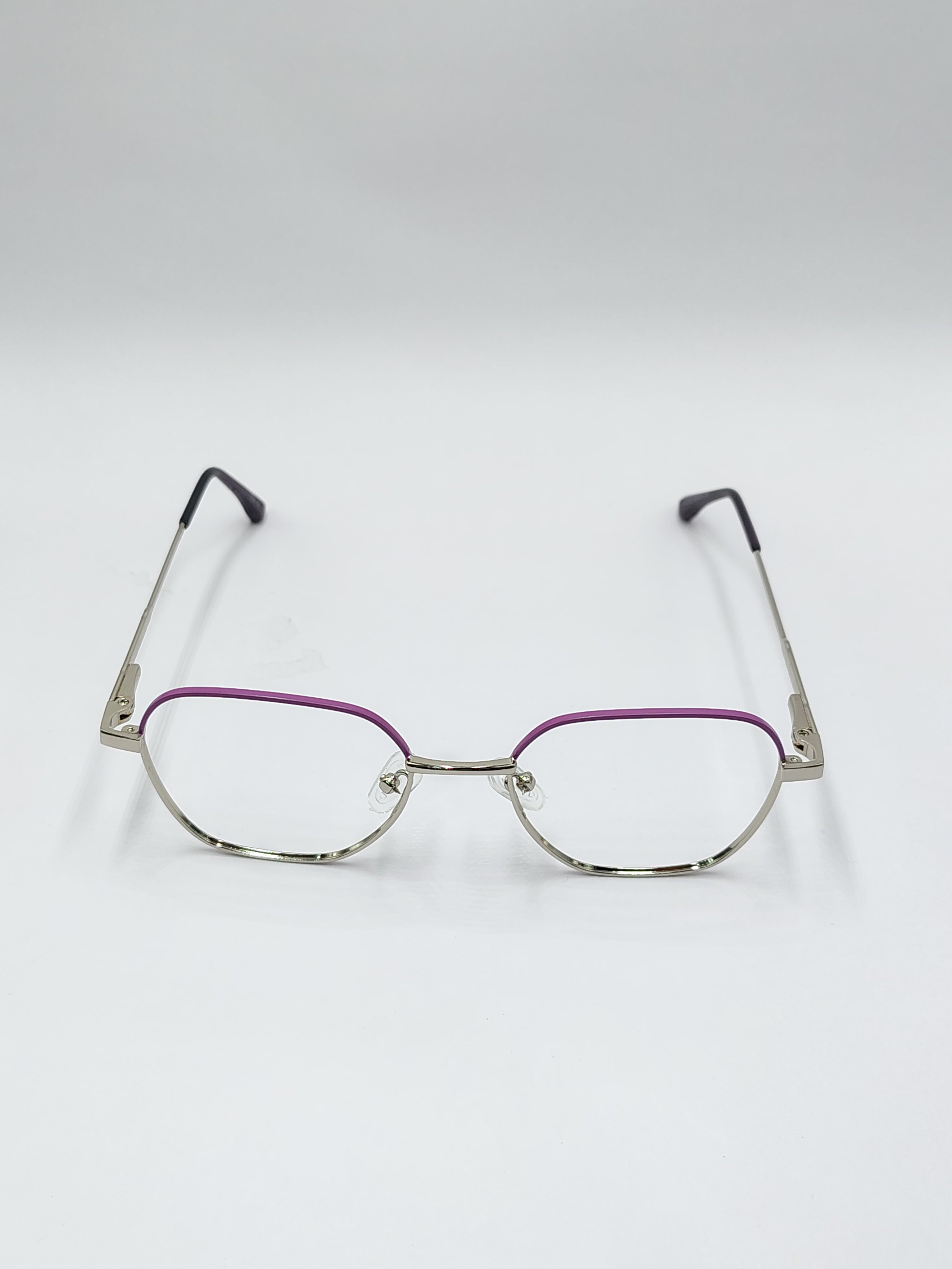 eyeket dna pink and chrome metal frame