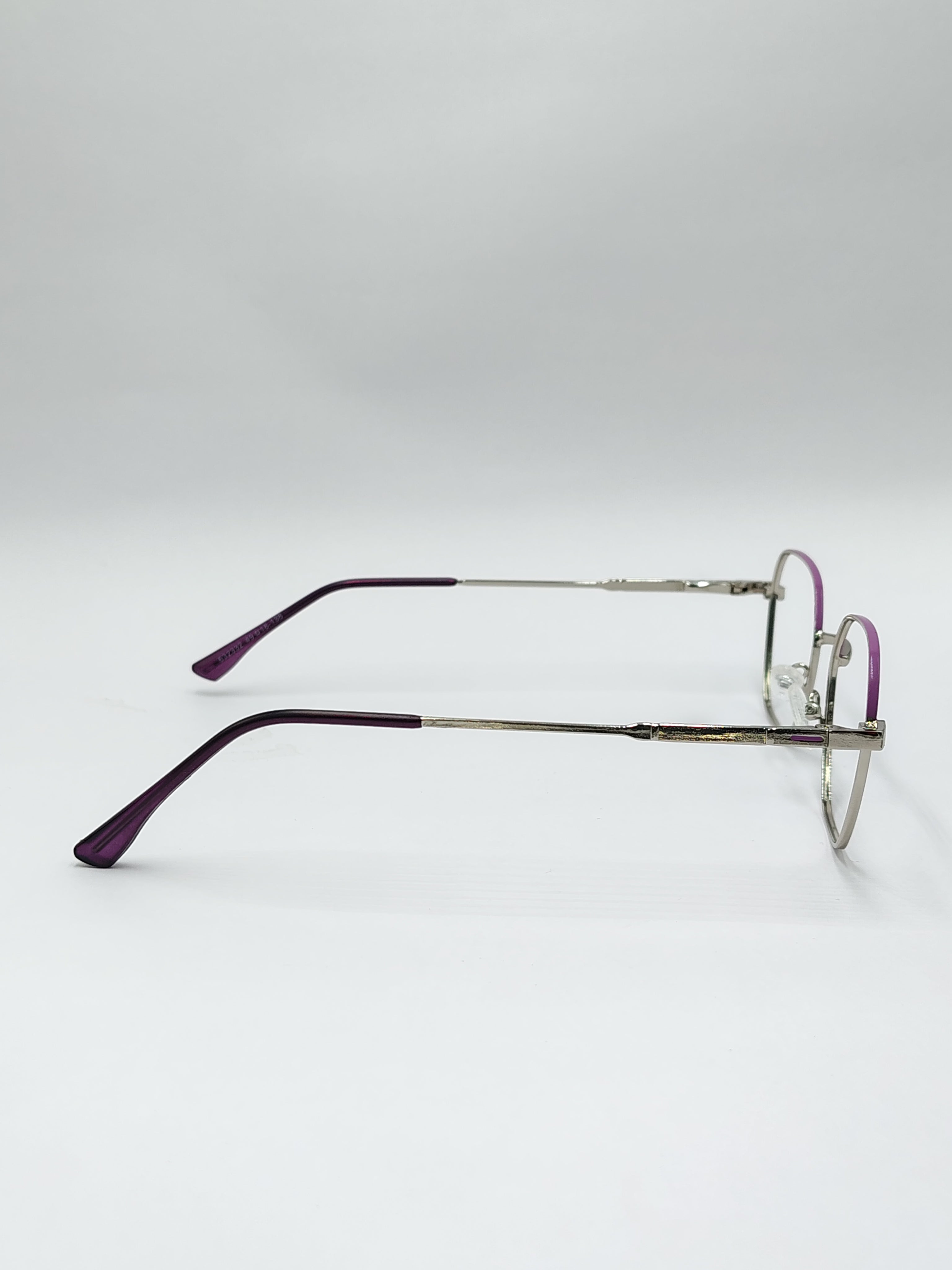 eyeket dna pink and chrome metal frame