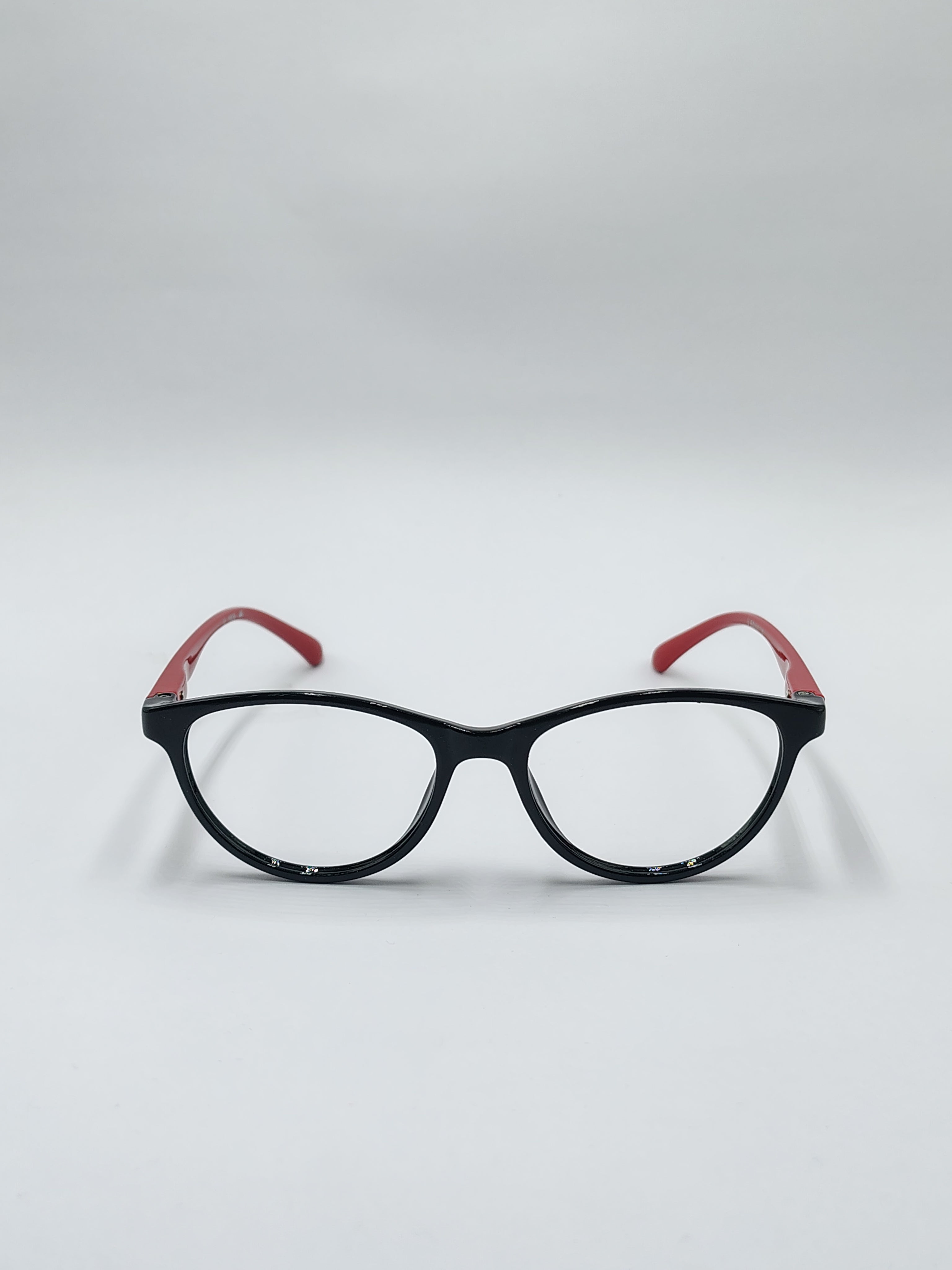 eyeket black and red fiber frame