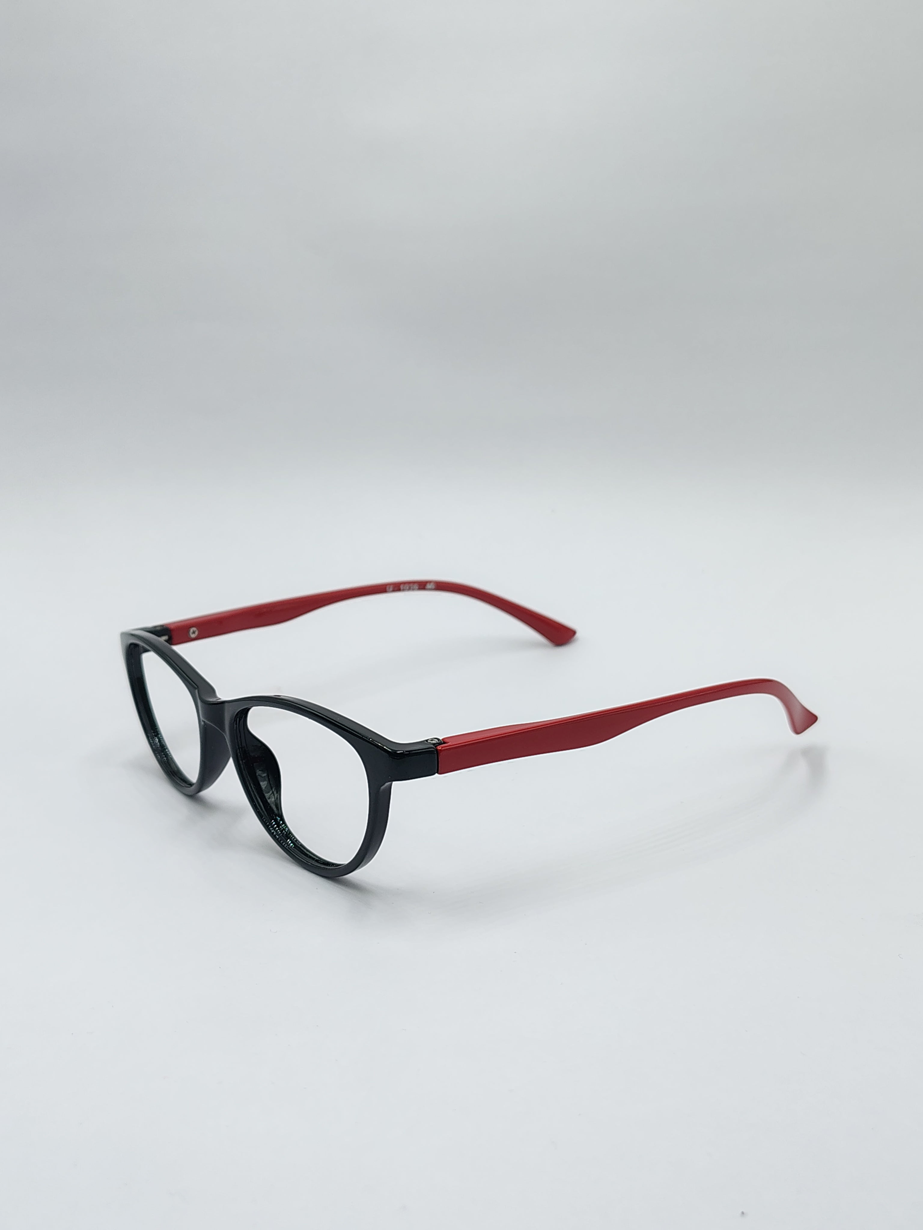 eyeket black and red fiber frame