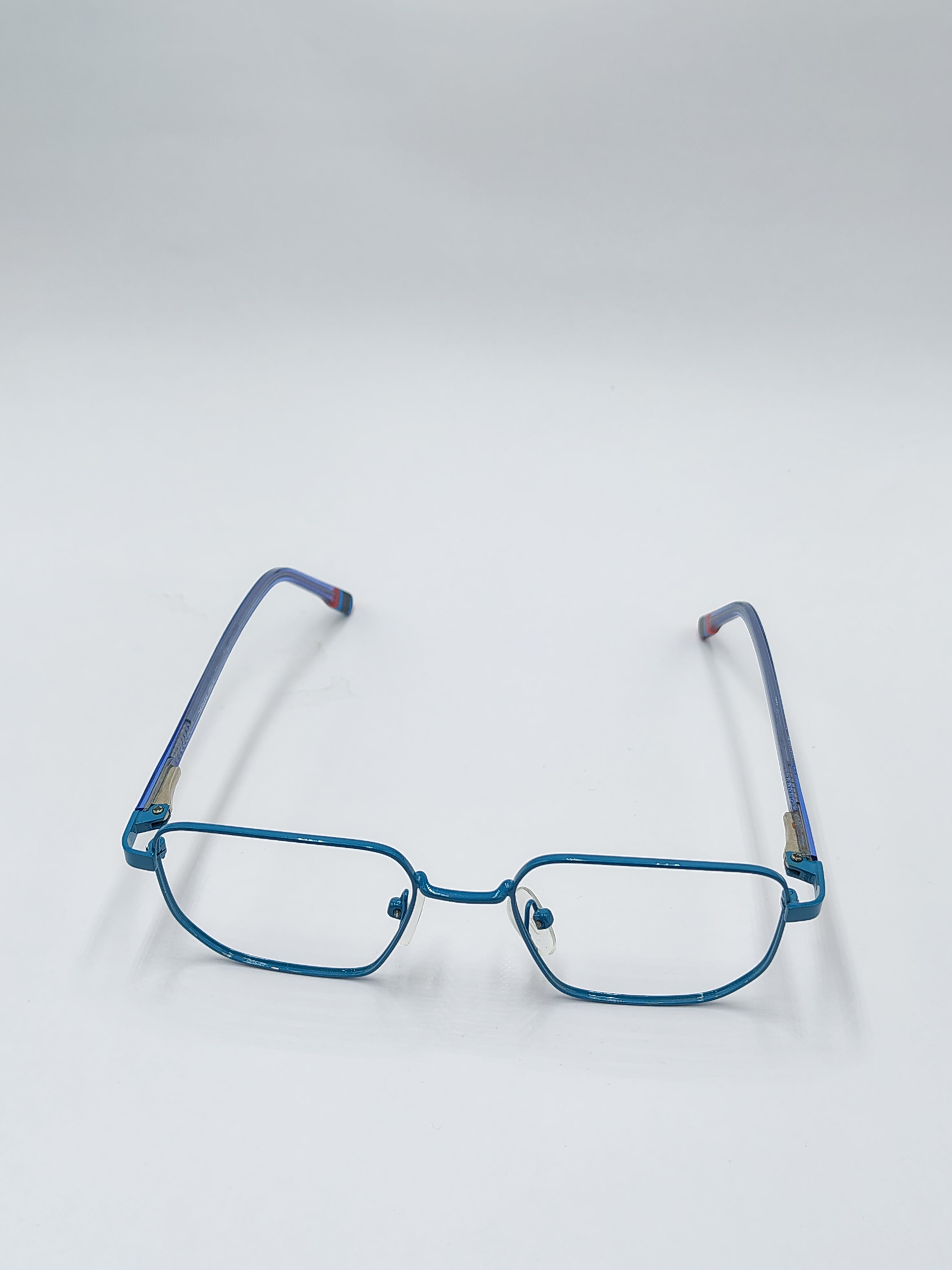 eyeket olamide sky blue metal frame
