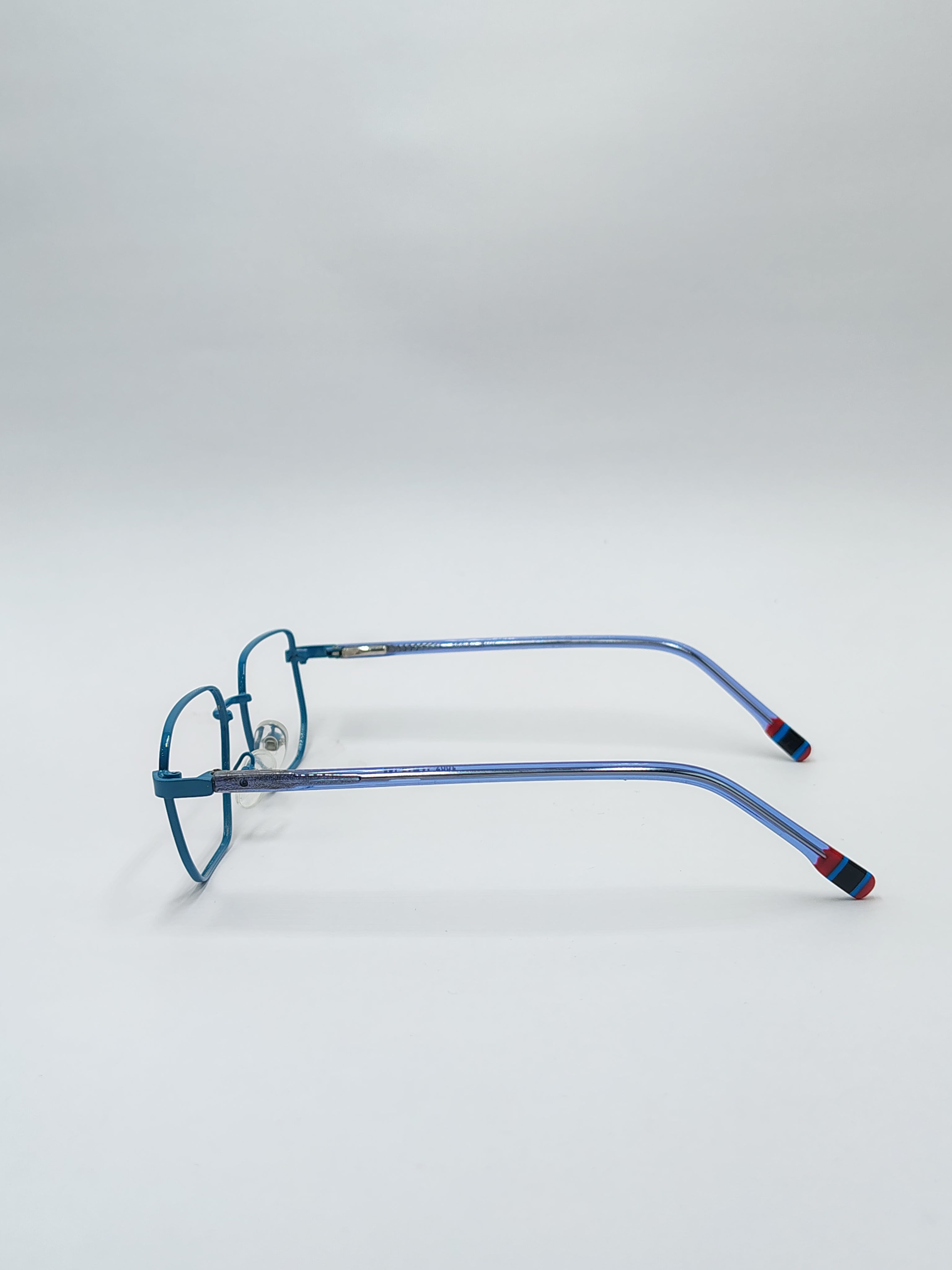 eyeket olamide sky blue metal frame