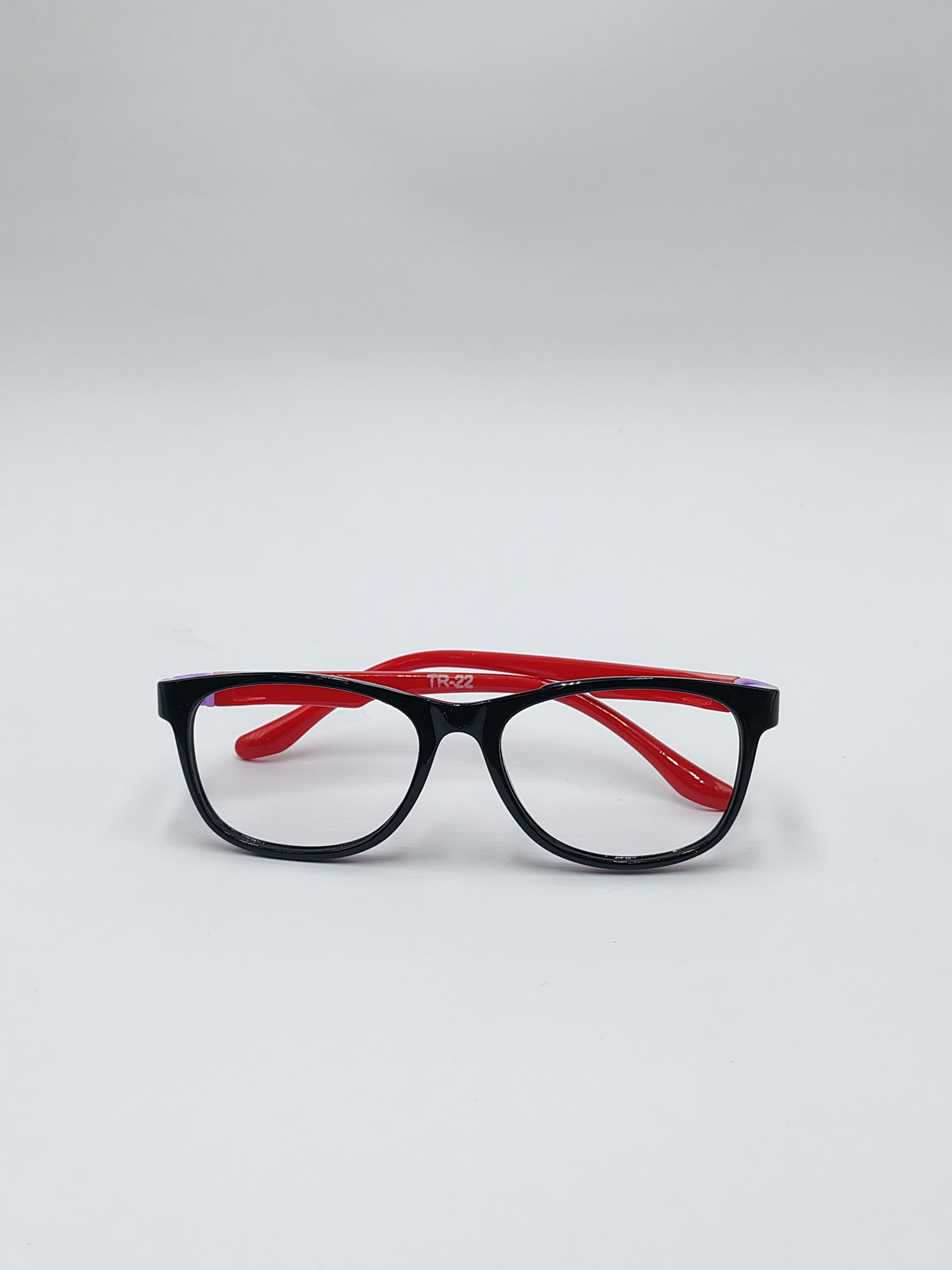 eyeket black and red spring fiber frame