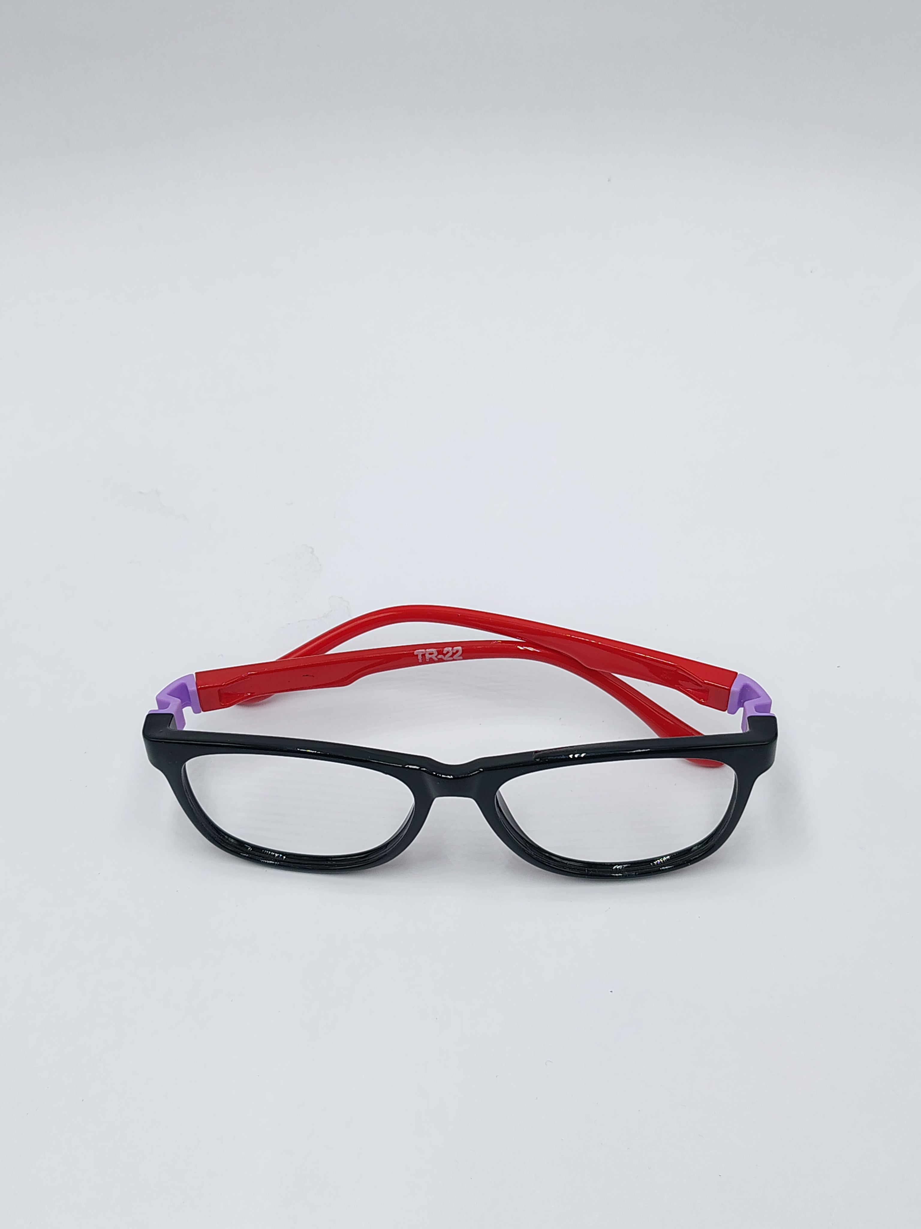 eyeket black and red spring fiber frame