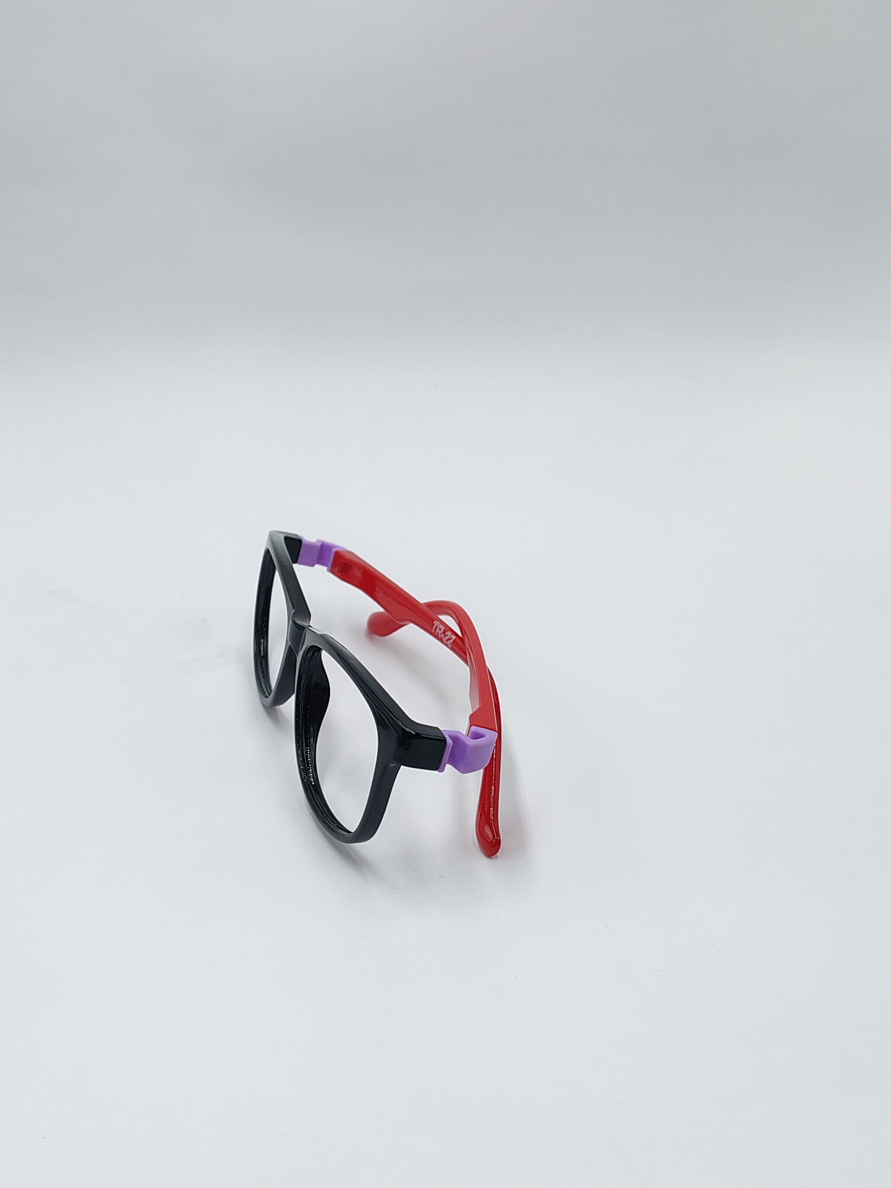 eyeket black and red spring fiber frame