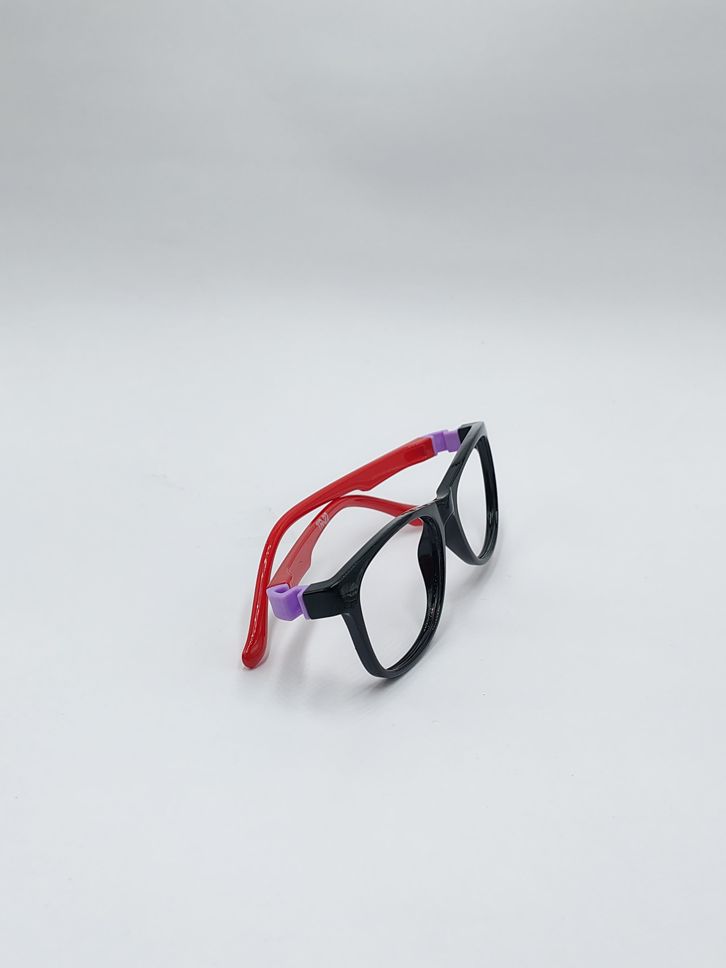 eyeket black and red spring fiber frame