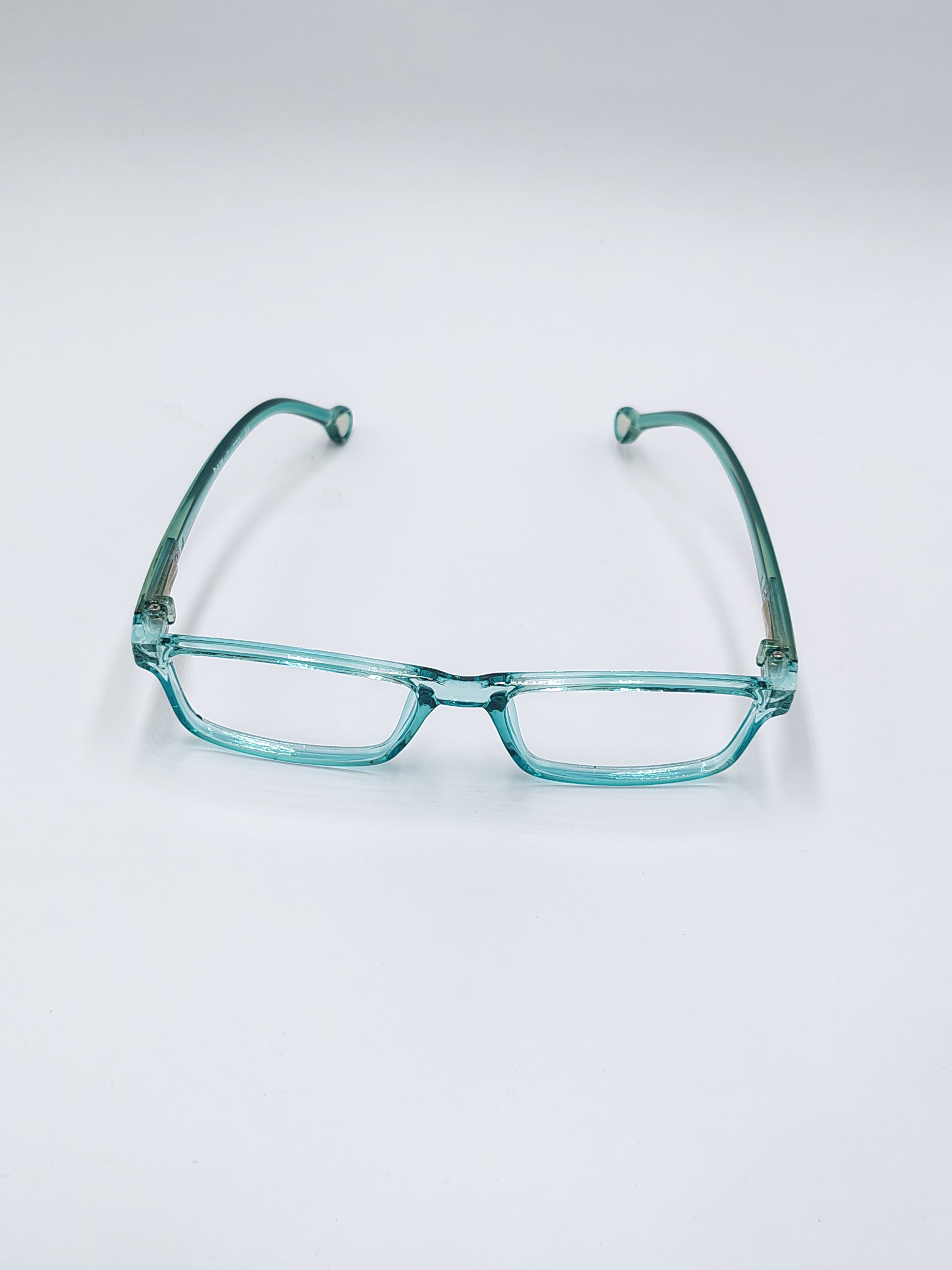 vision plus raw crystal water green frame