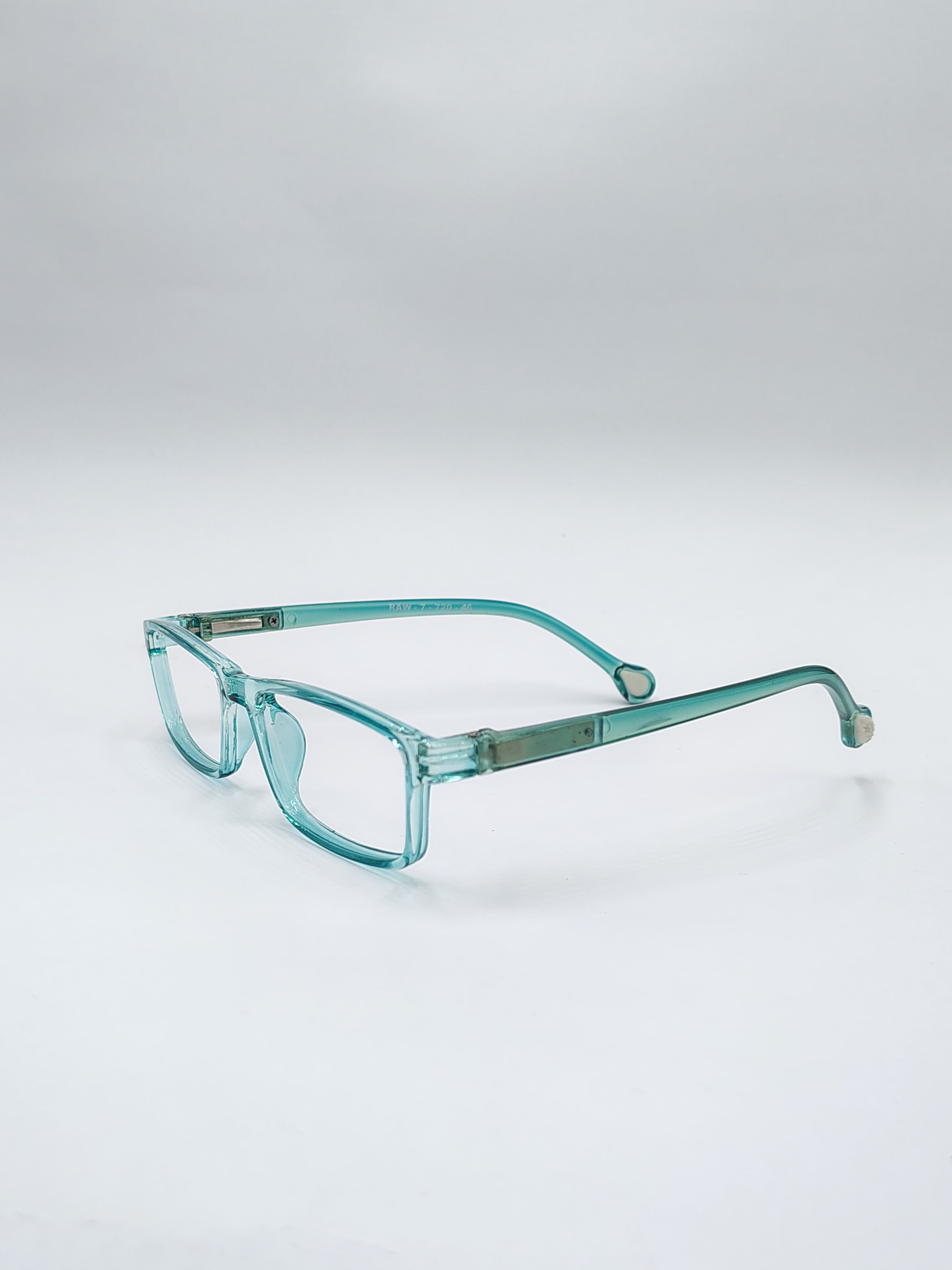 vision plus raw crystal water green frame