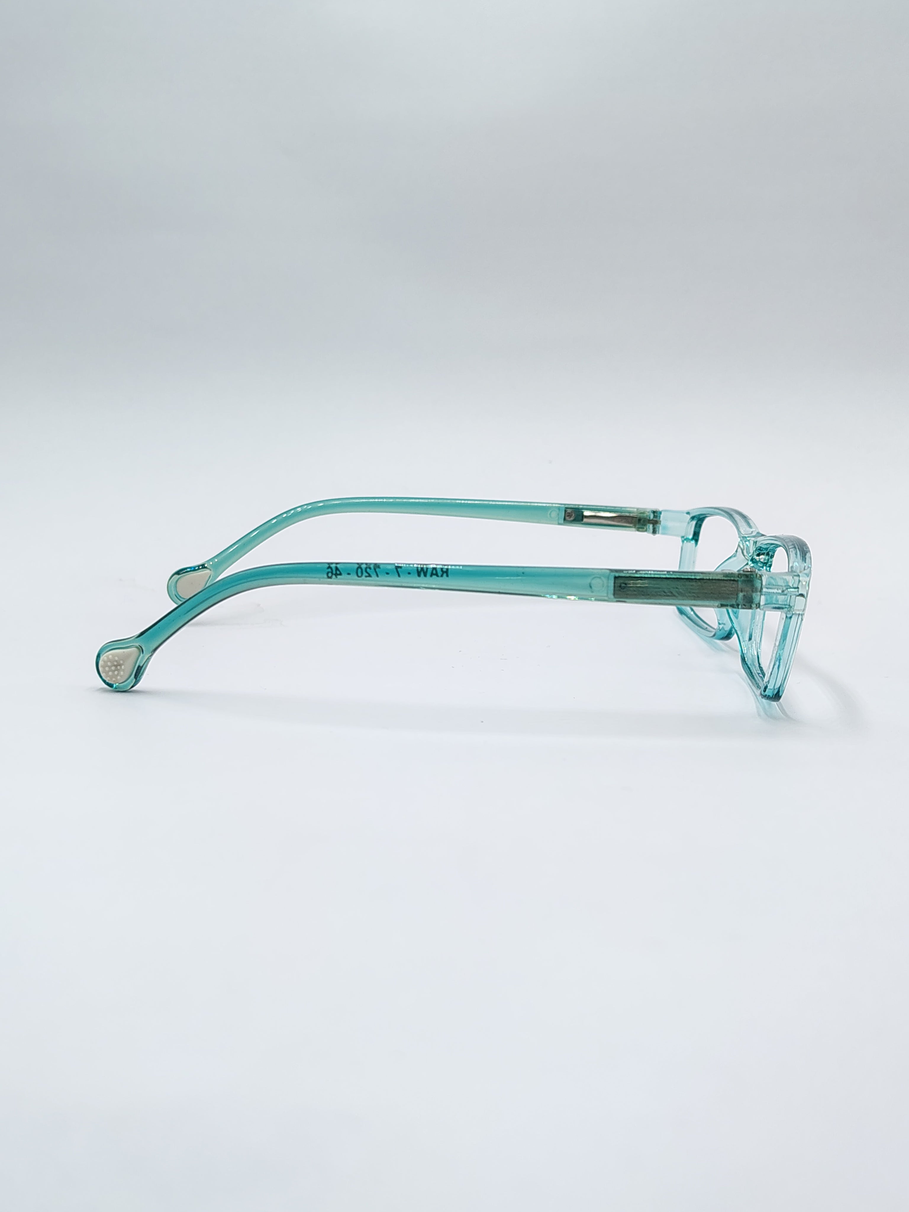 vision plus raw crystal water green frame