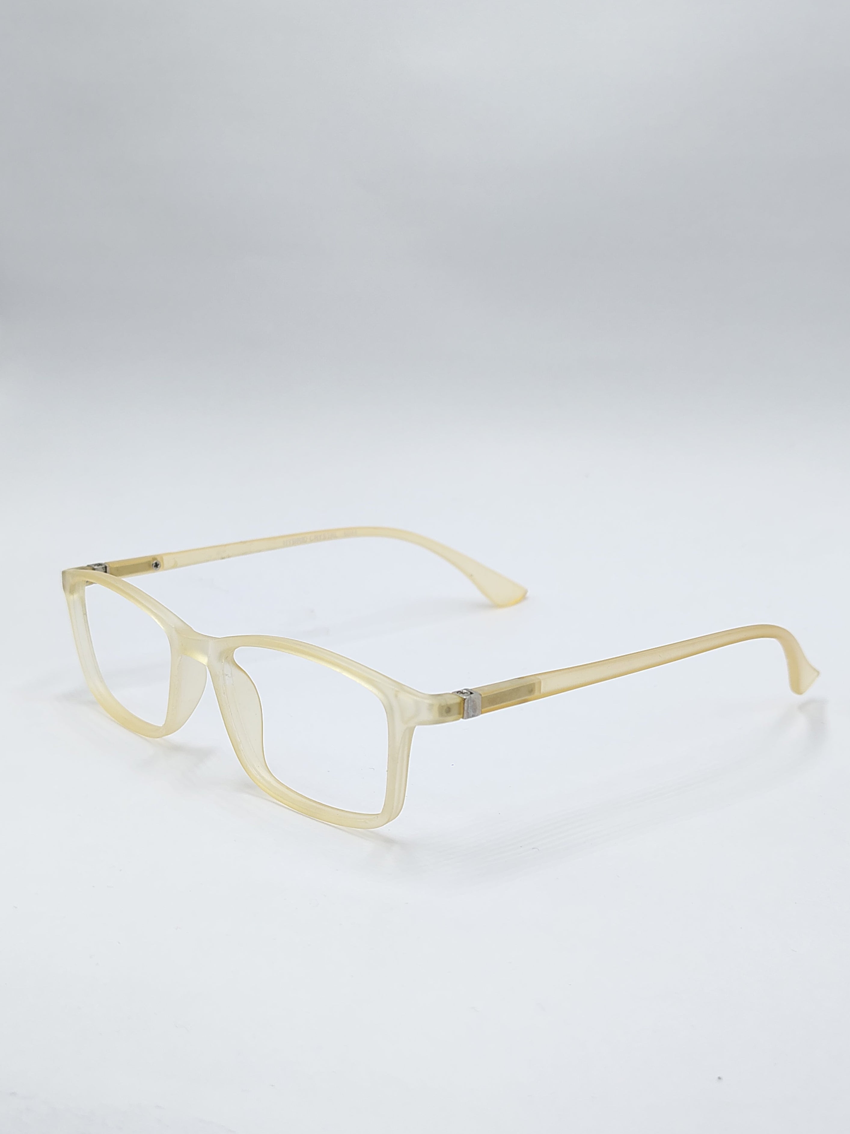 vision plus matte light yellow frame
