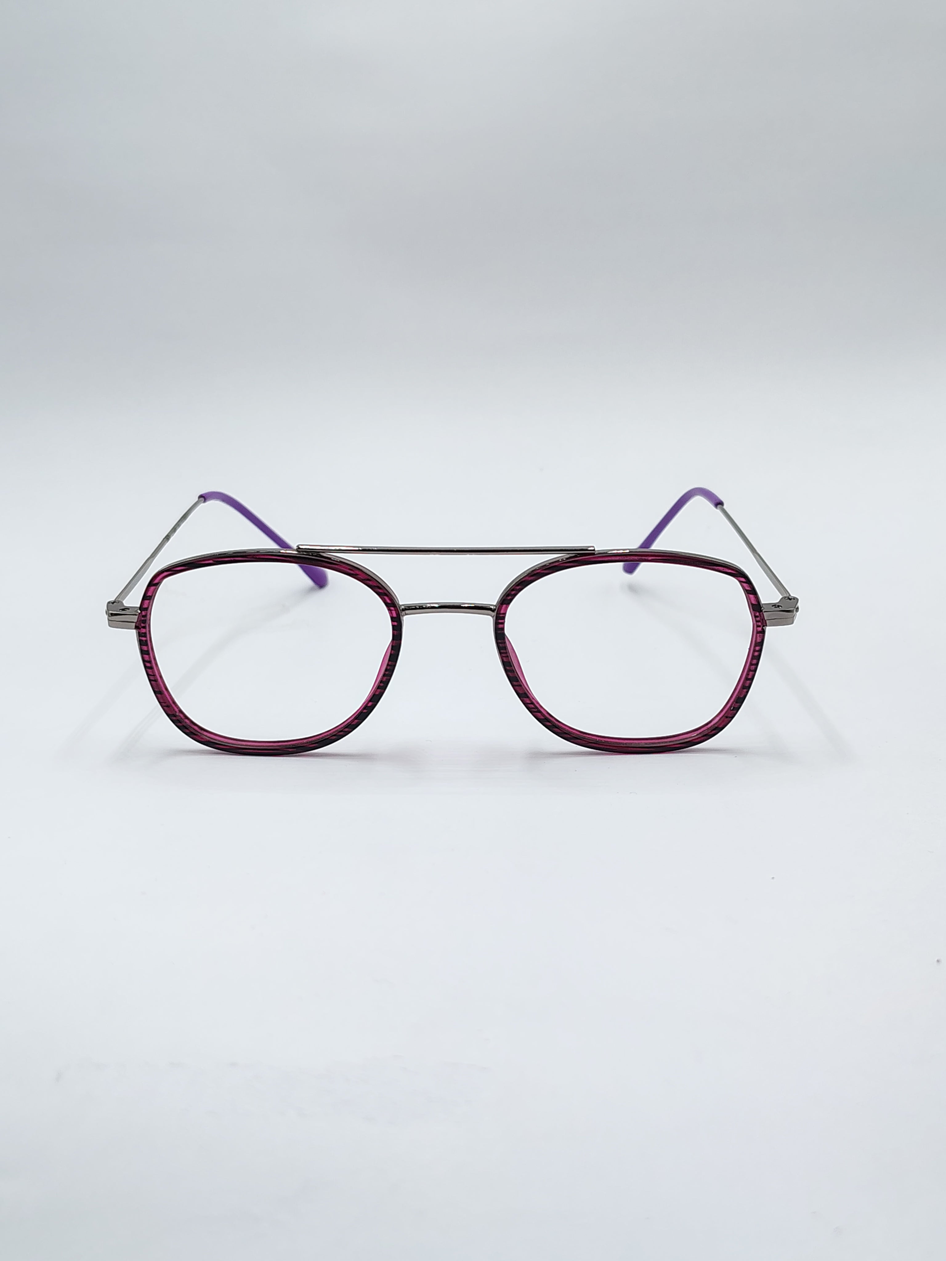 vision plus kenear dual shade purple metal frame