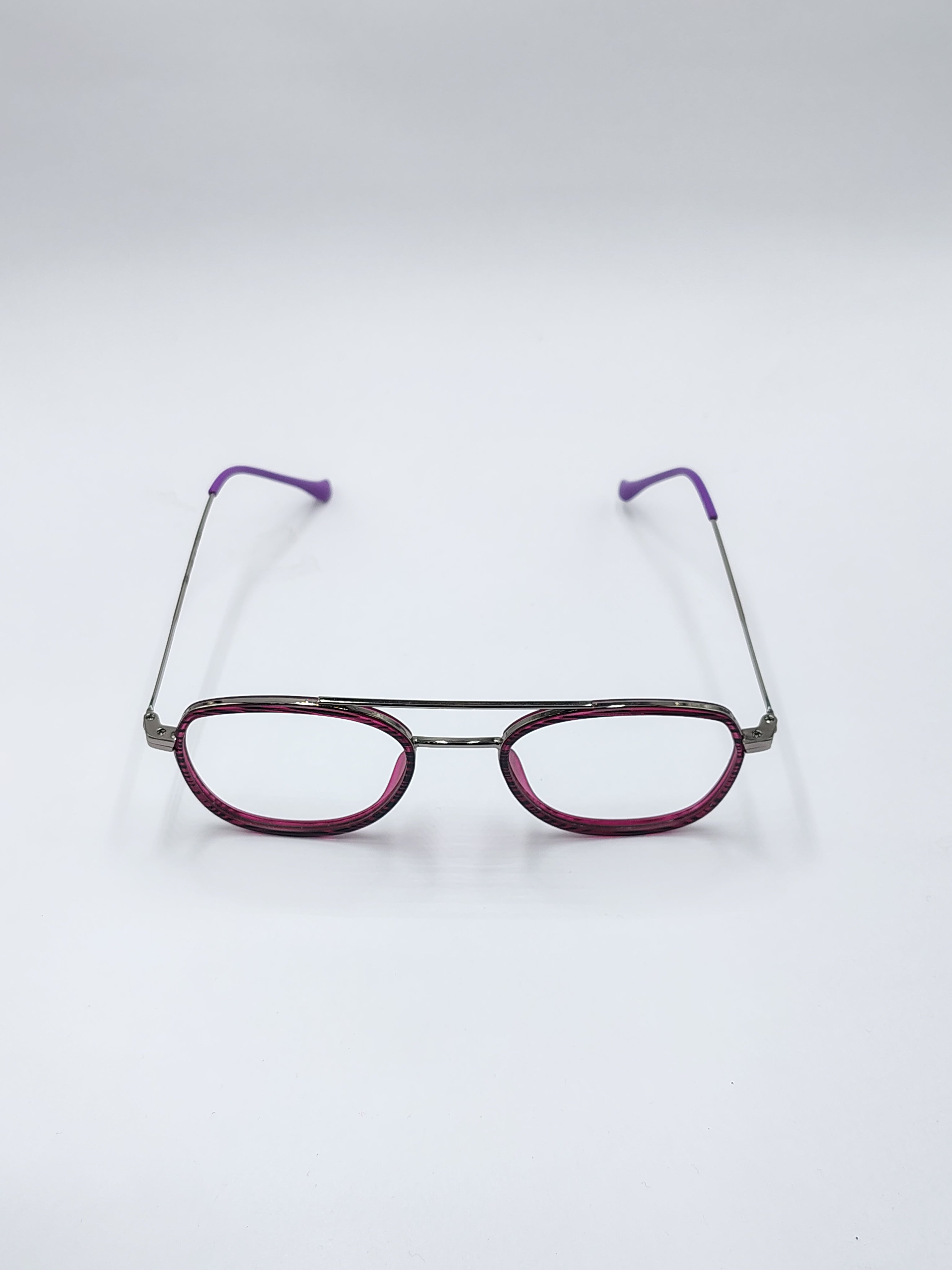 vision plus kenear dual shade purple metal frame