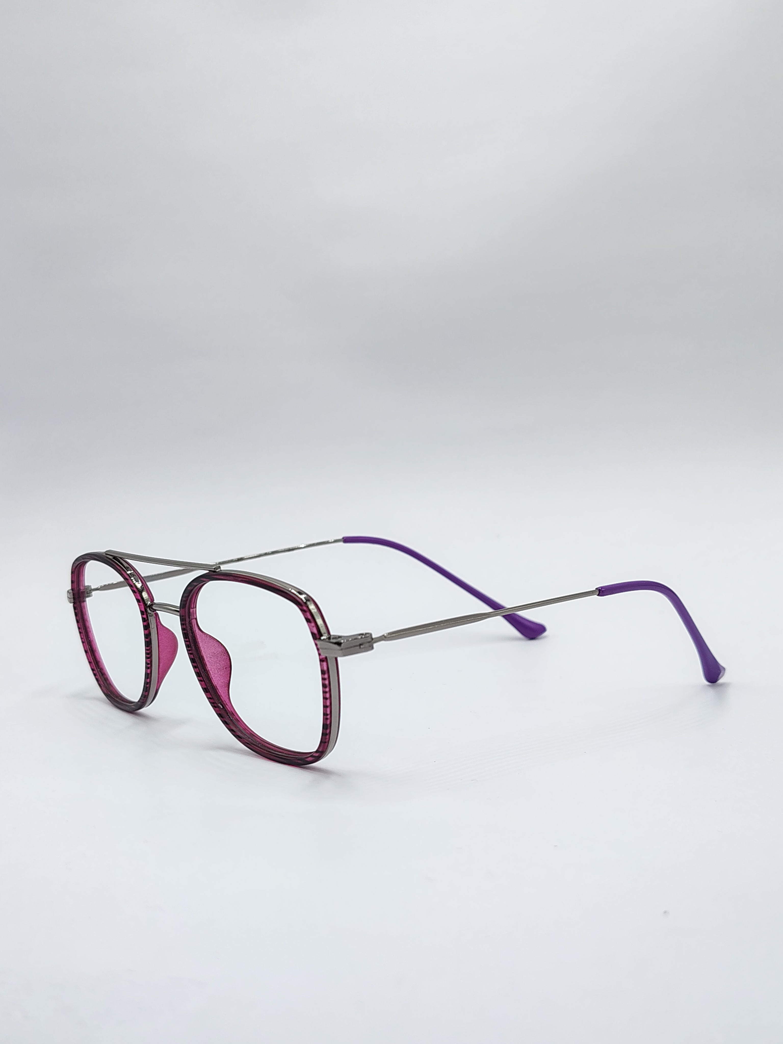 vision plus kenear dual shade purple metal frame
