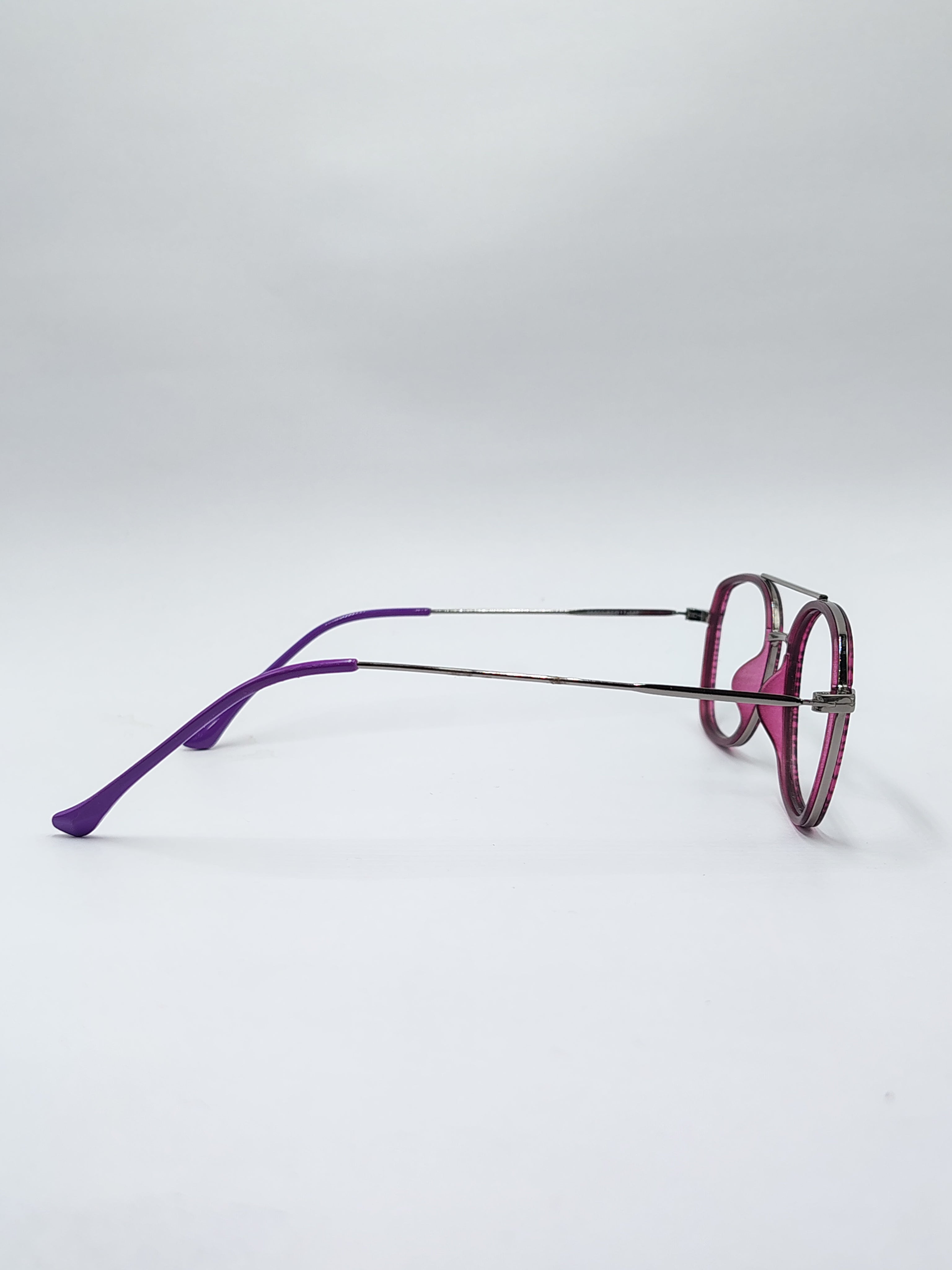 vision plus kenear dual shade purple metal frame