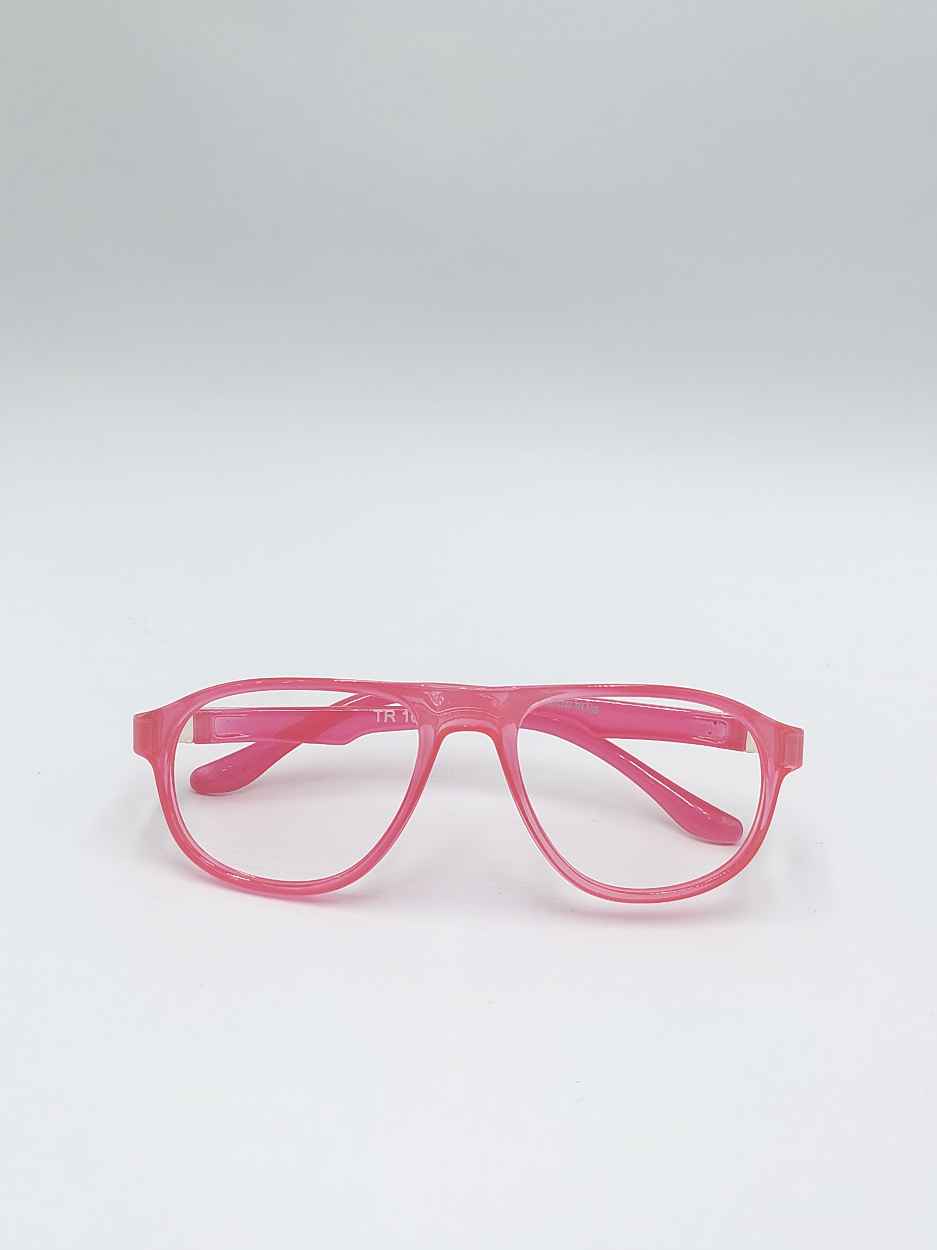 vision plus glossy pink spring fiber frame