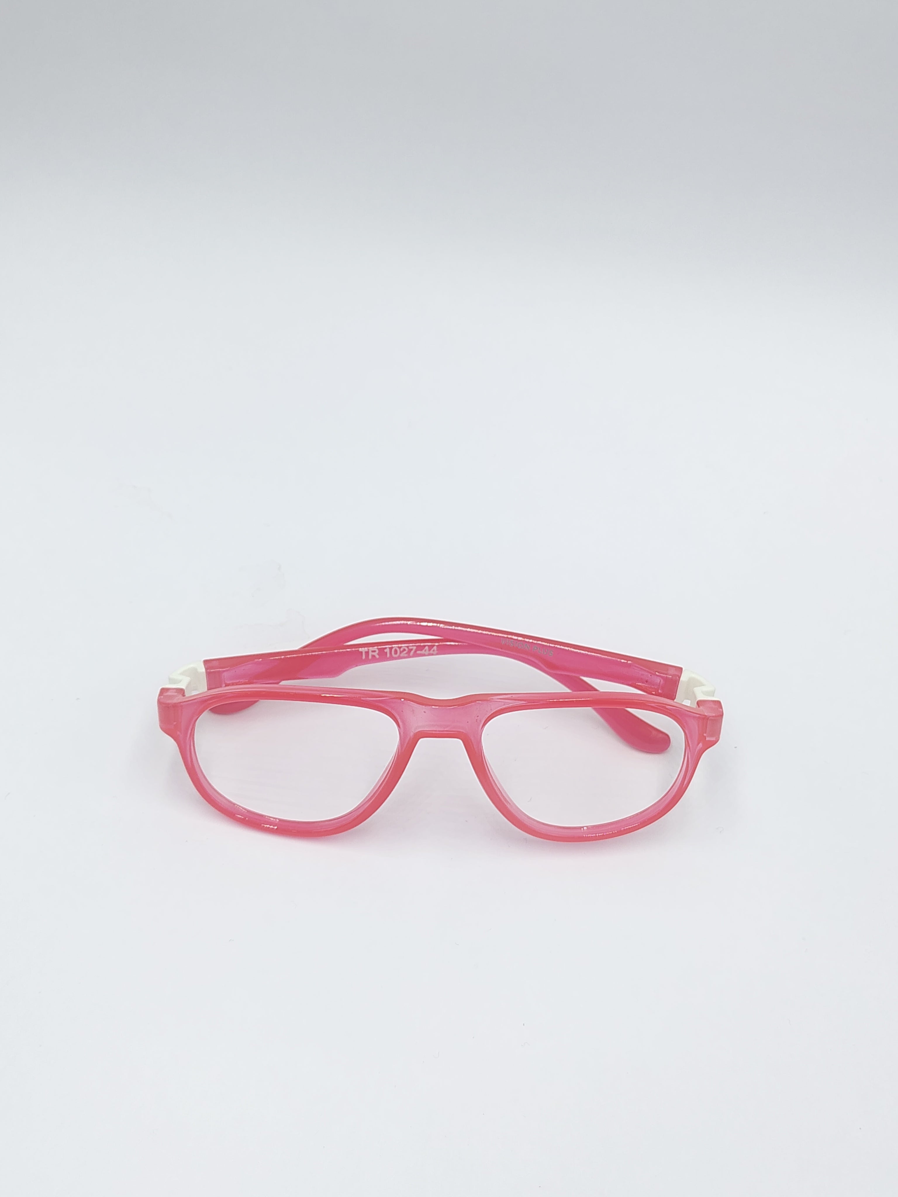 vision plus glossy pink spring fiber frame