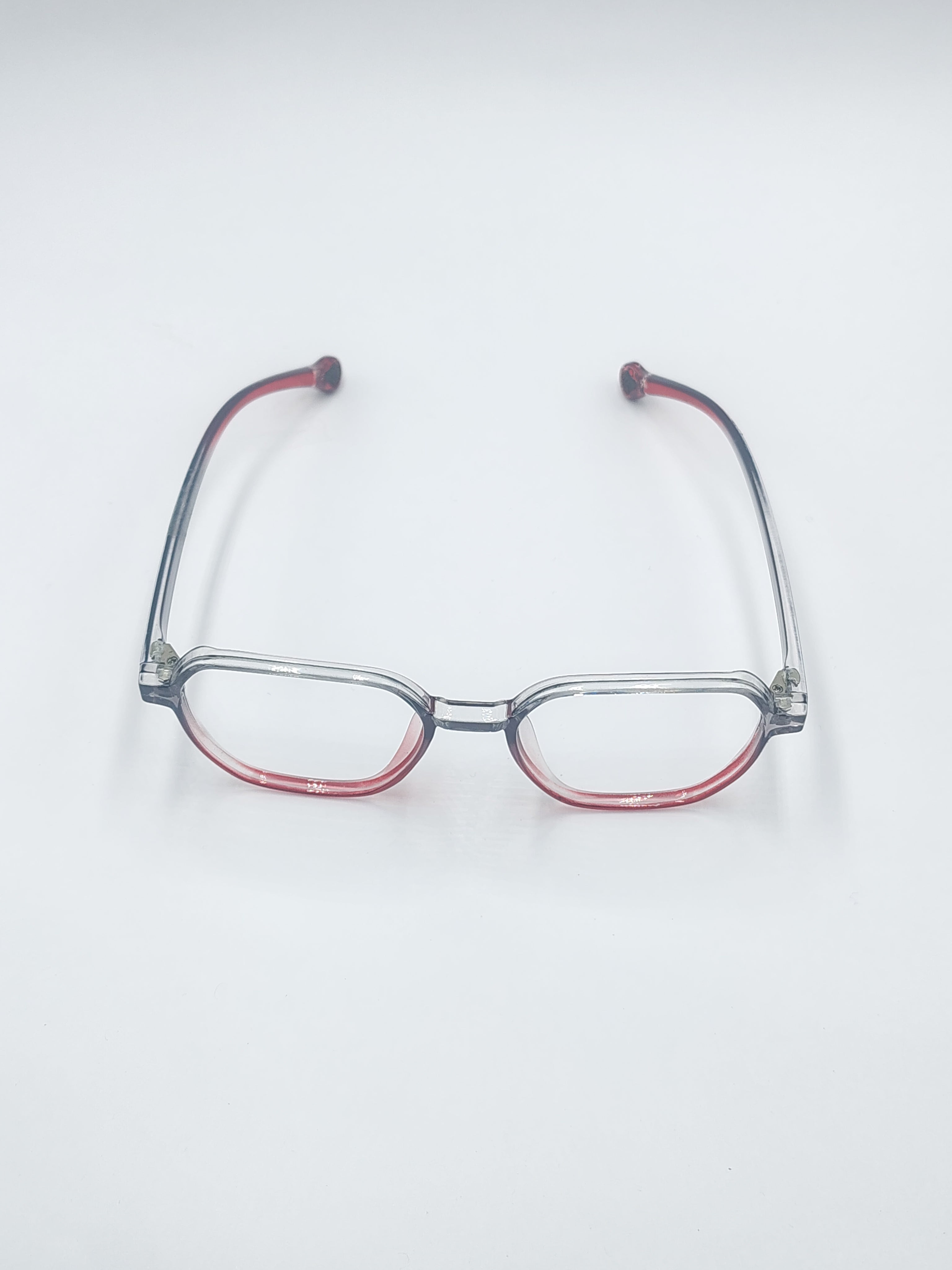 vision plus dual shade silver and red frame