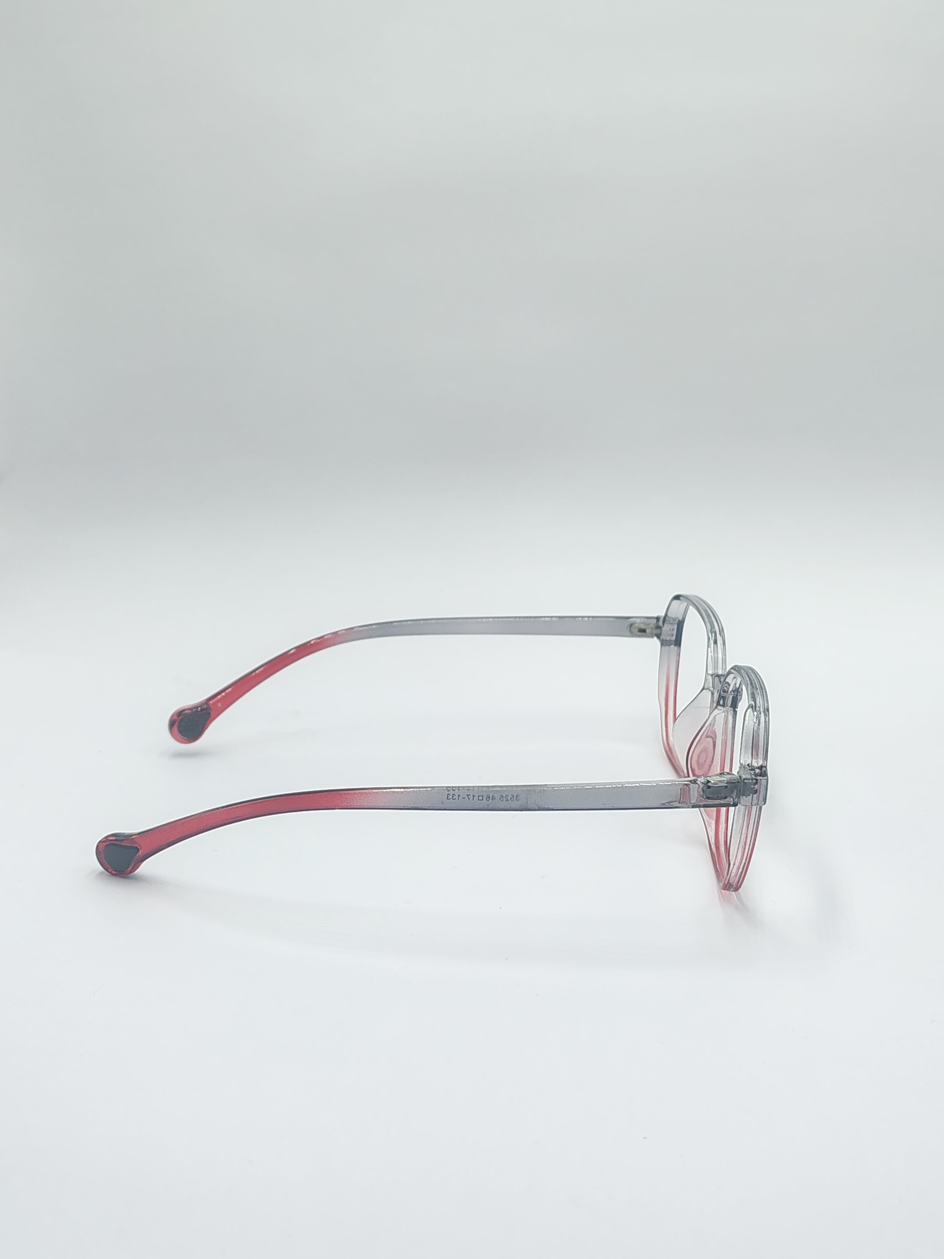 vision plus dual shade silver and red frame