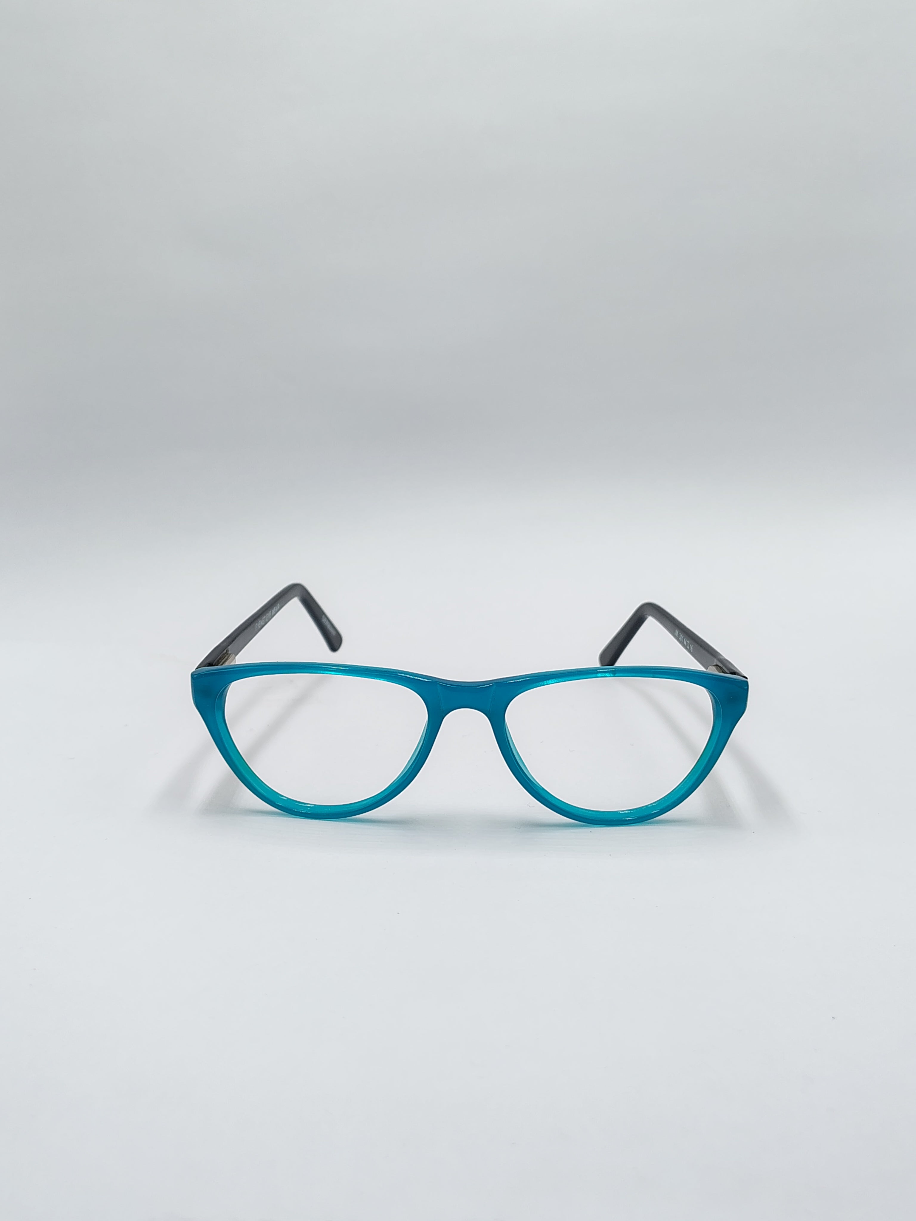 vision plus glossy cyan and black frame