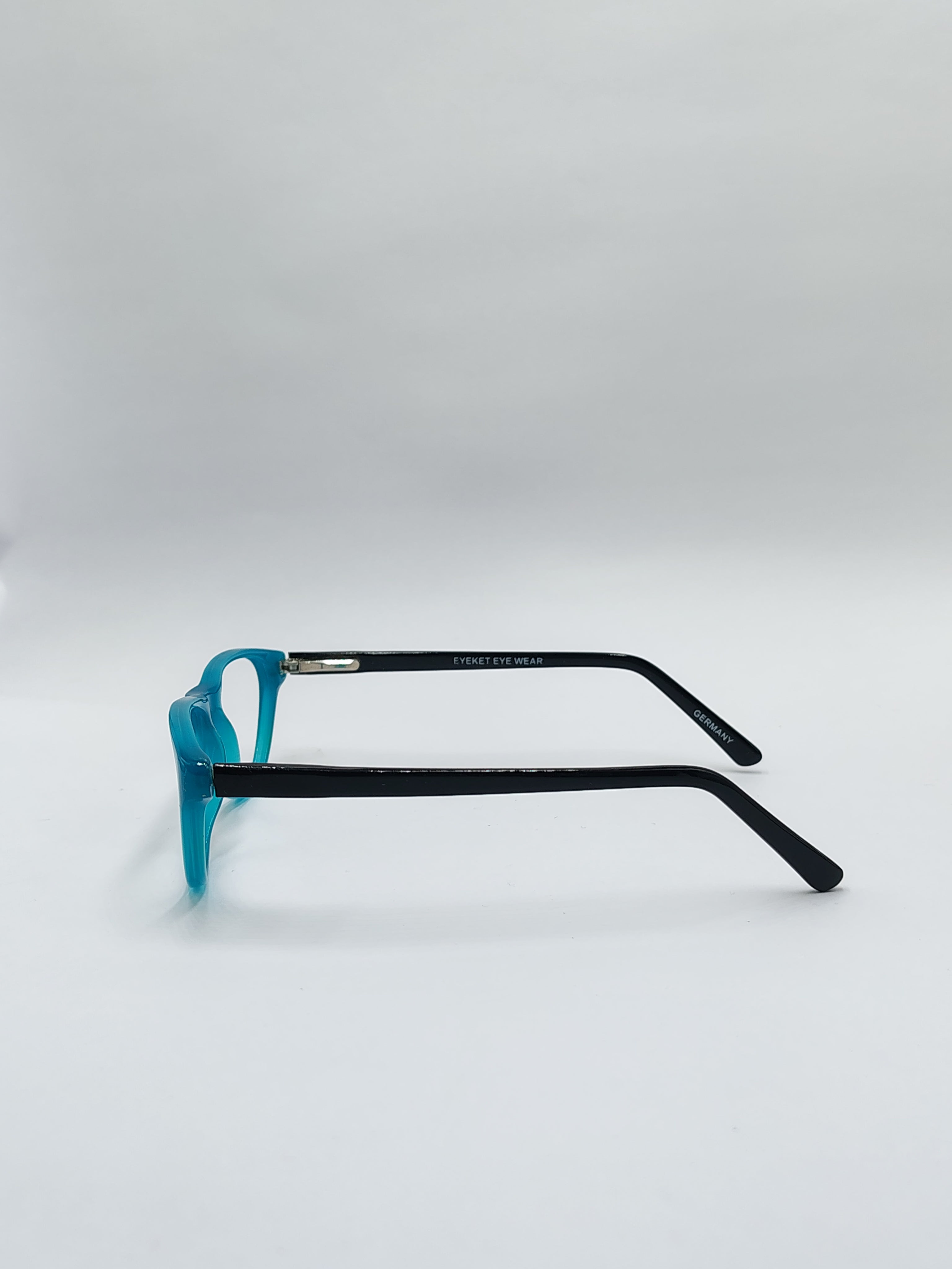 vision plus glossy cyan and black frame