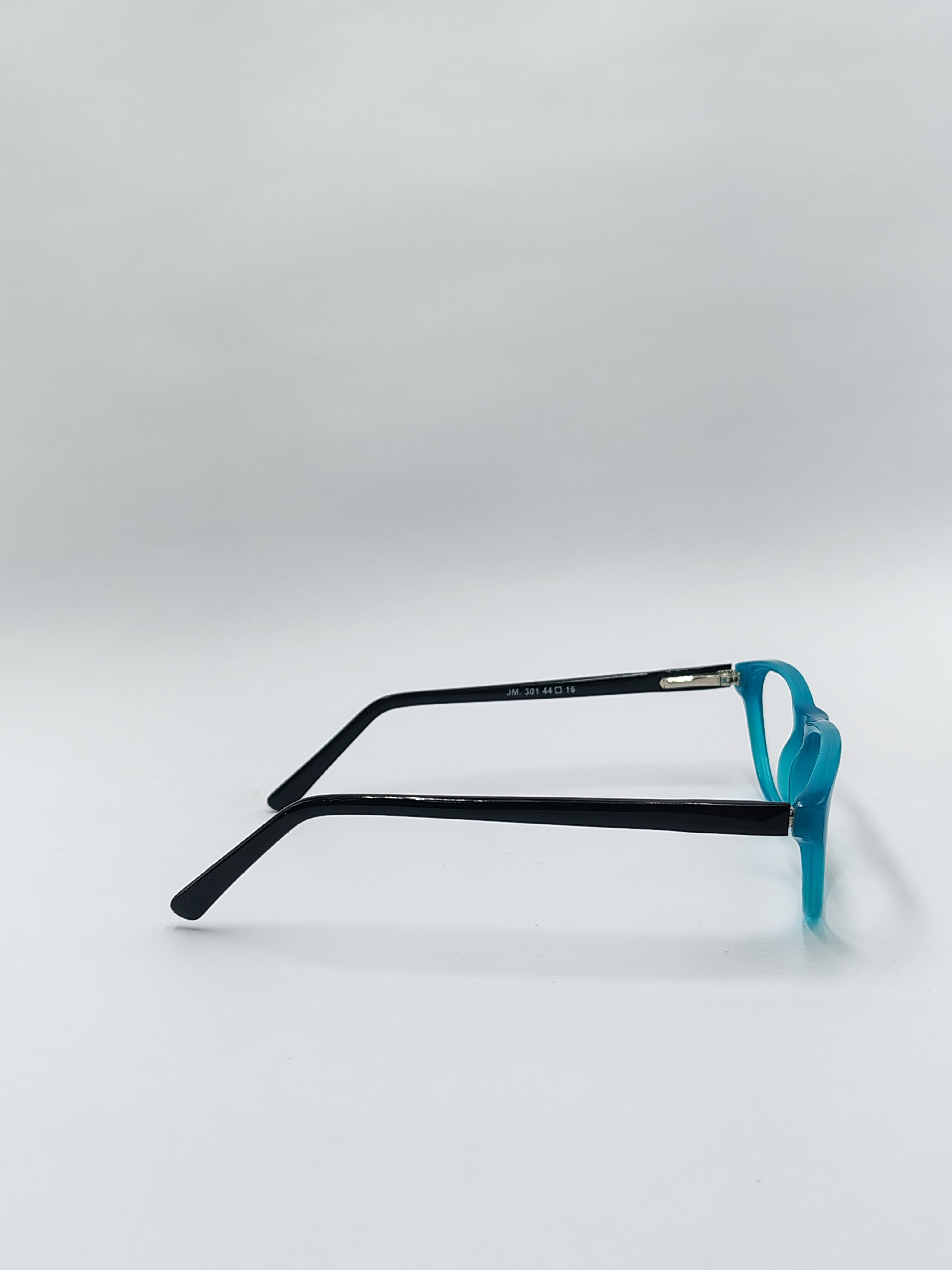 vision plus glossy cyan and black frame