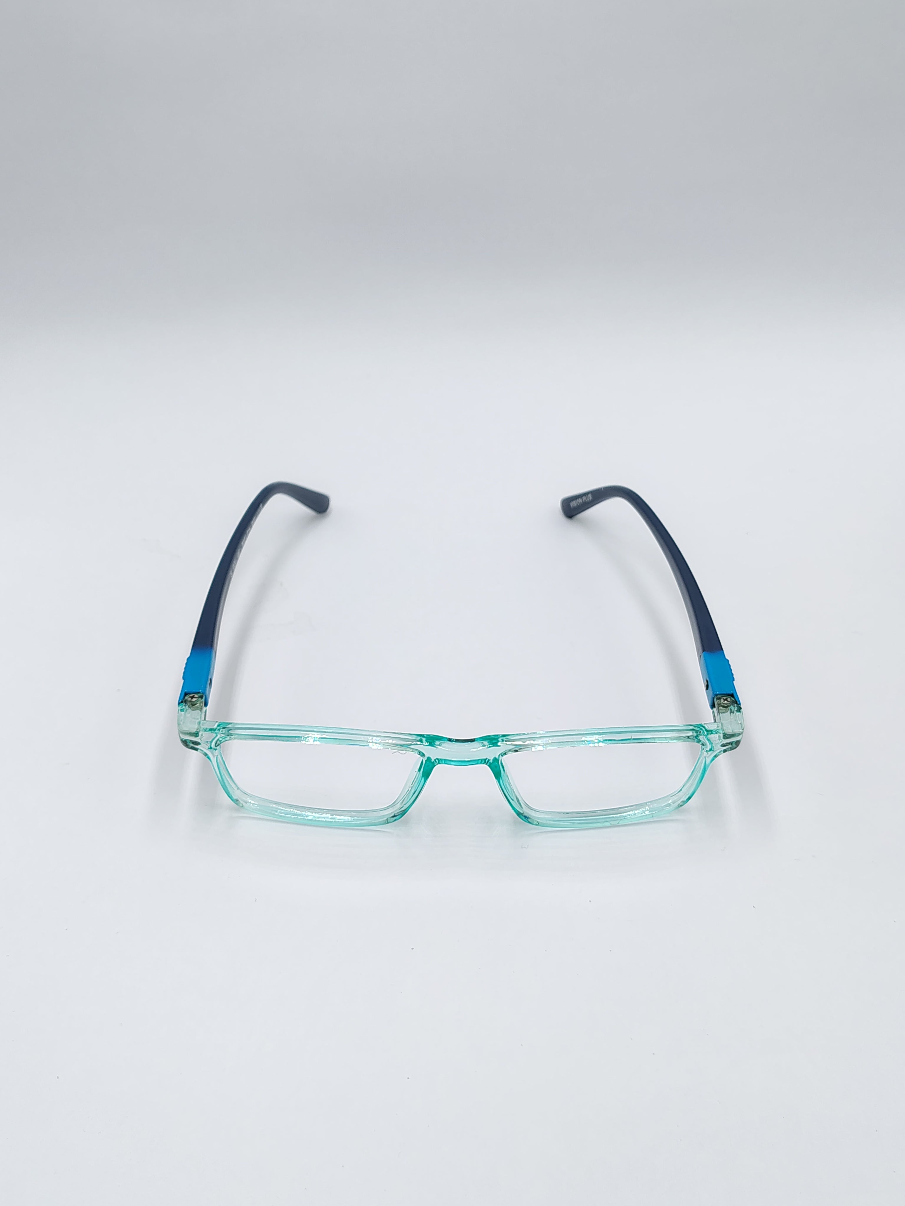 vision plus crystal cyan and blue frame
