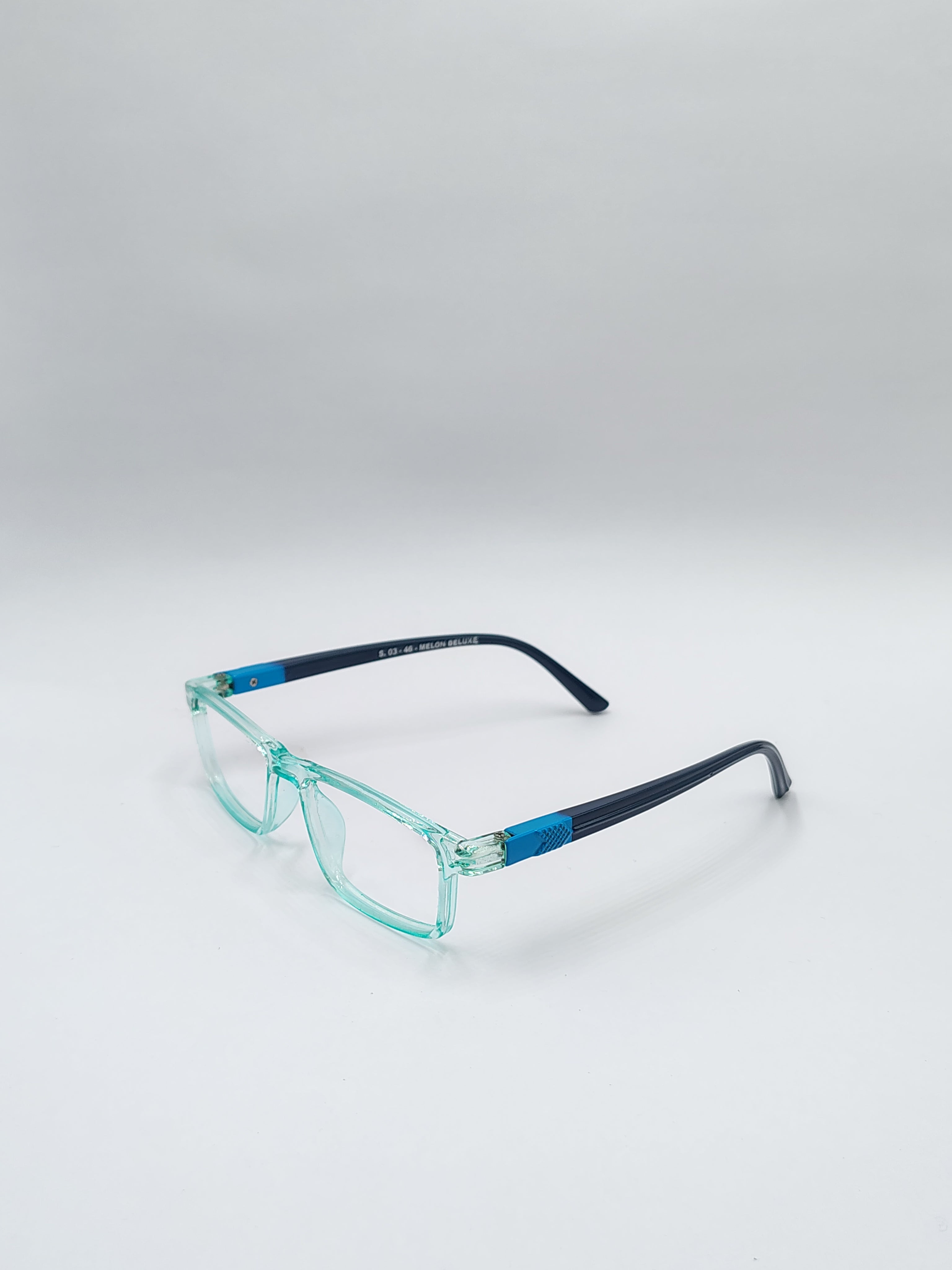 vision plus crystal cyan and blue frame