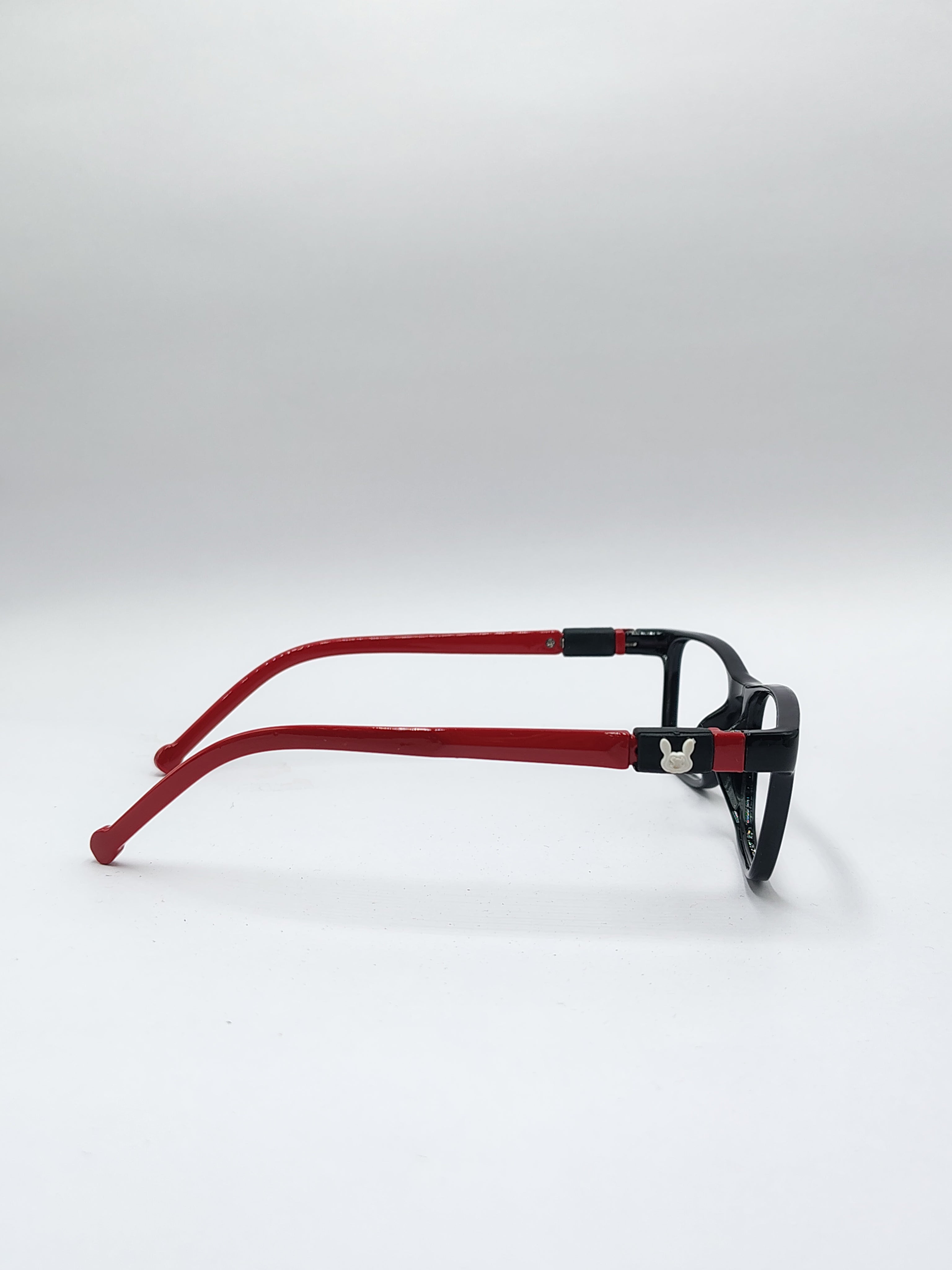 vision plus iconic red and black frame