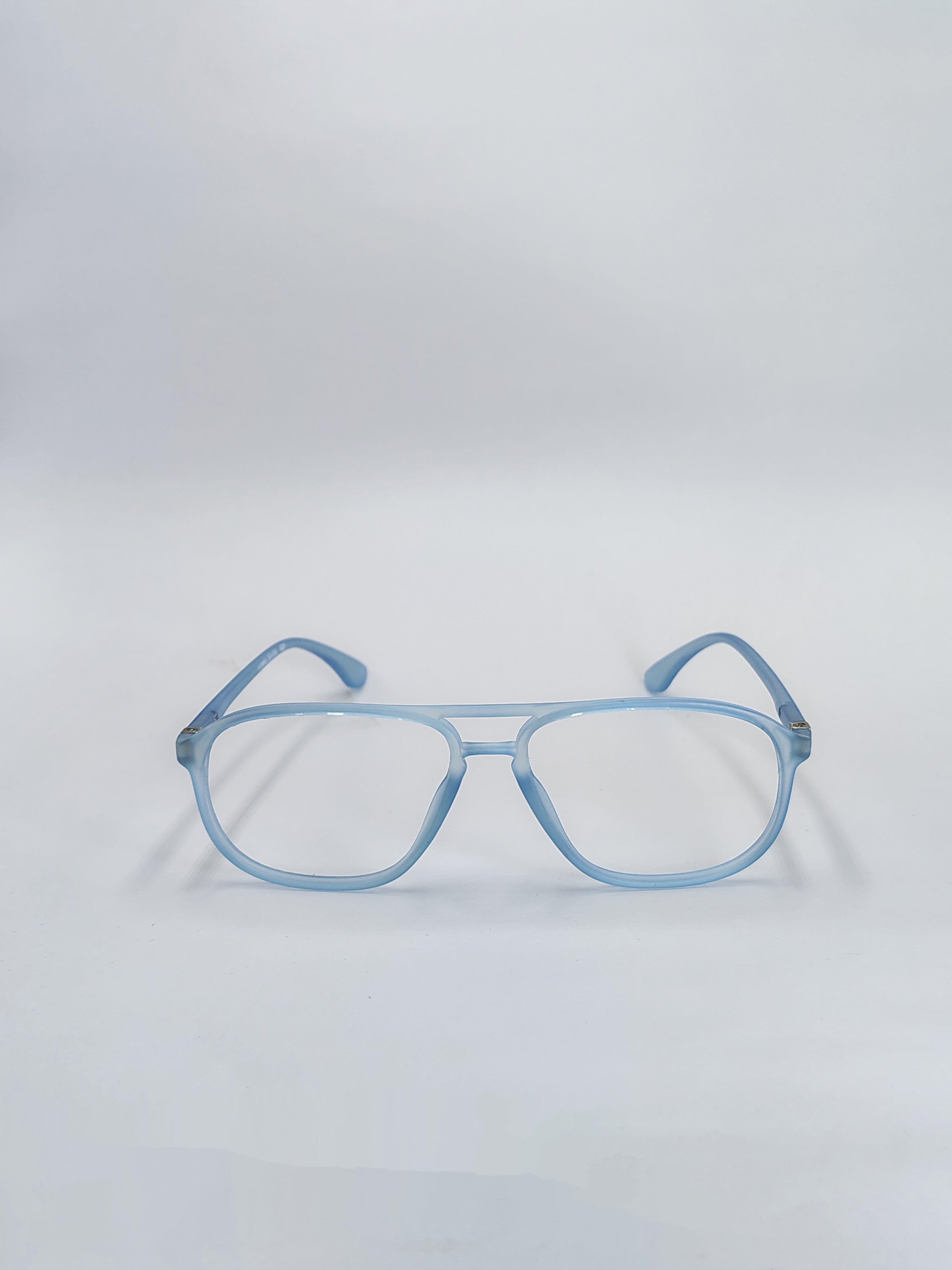 vision plus hybrid crystal matte sky blue frame