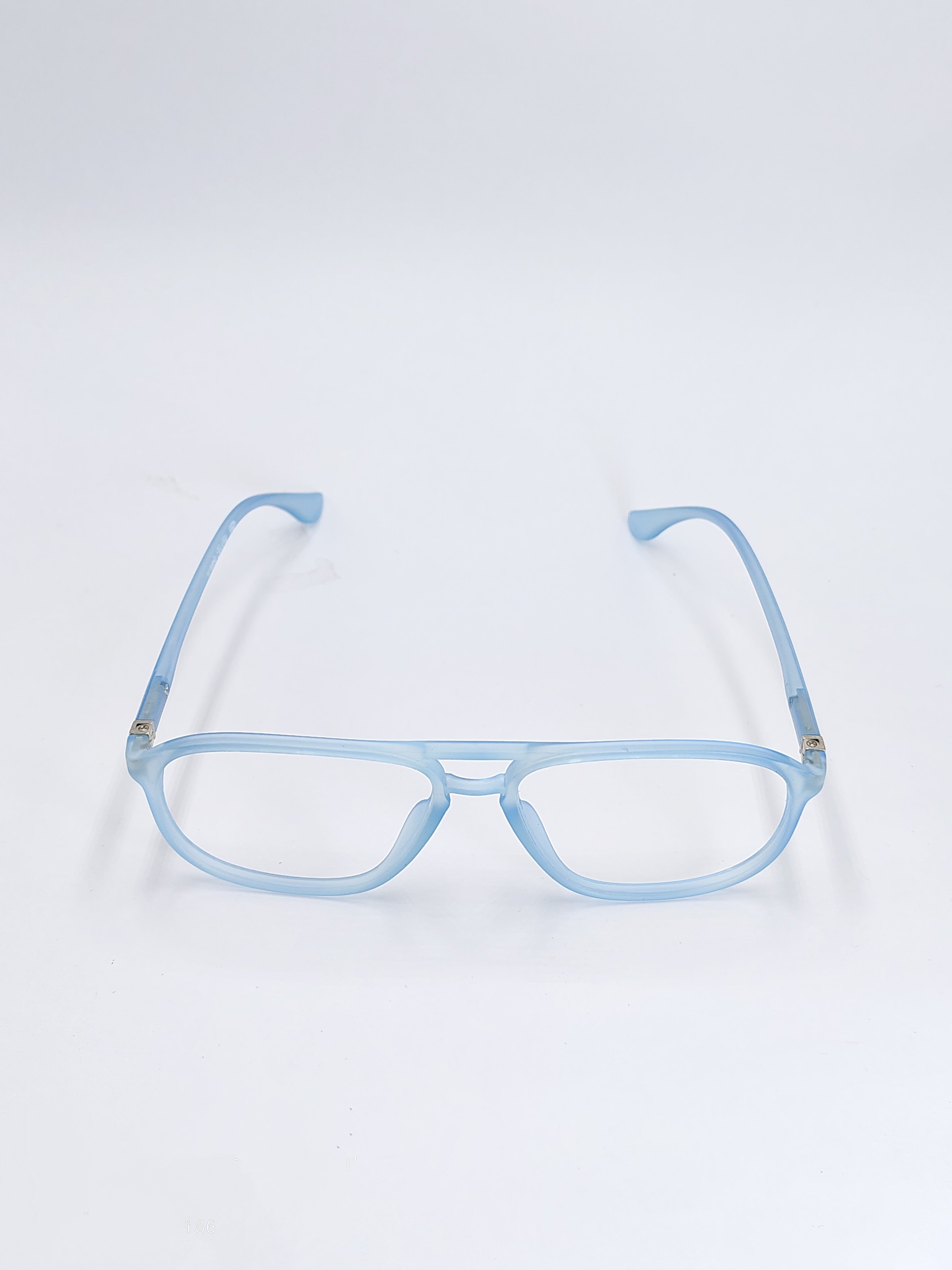 vision plus hybrid crystal matte sky blue frame