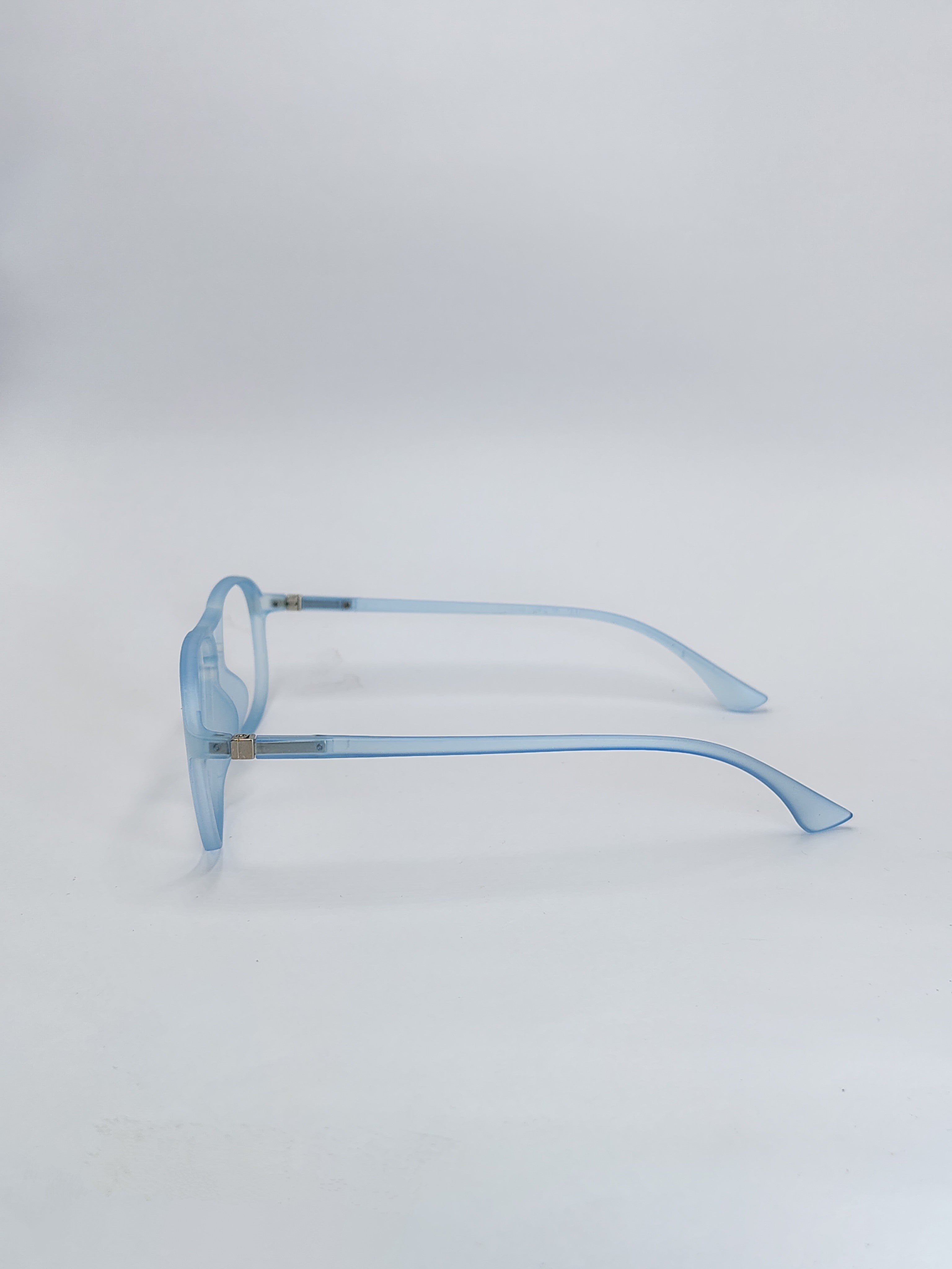 vision plus hybrid crystal matte sky blue frame