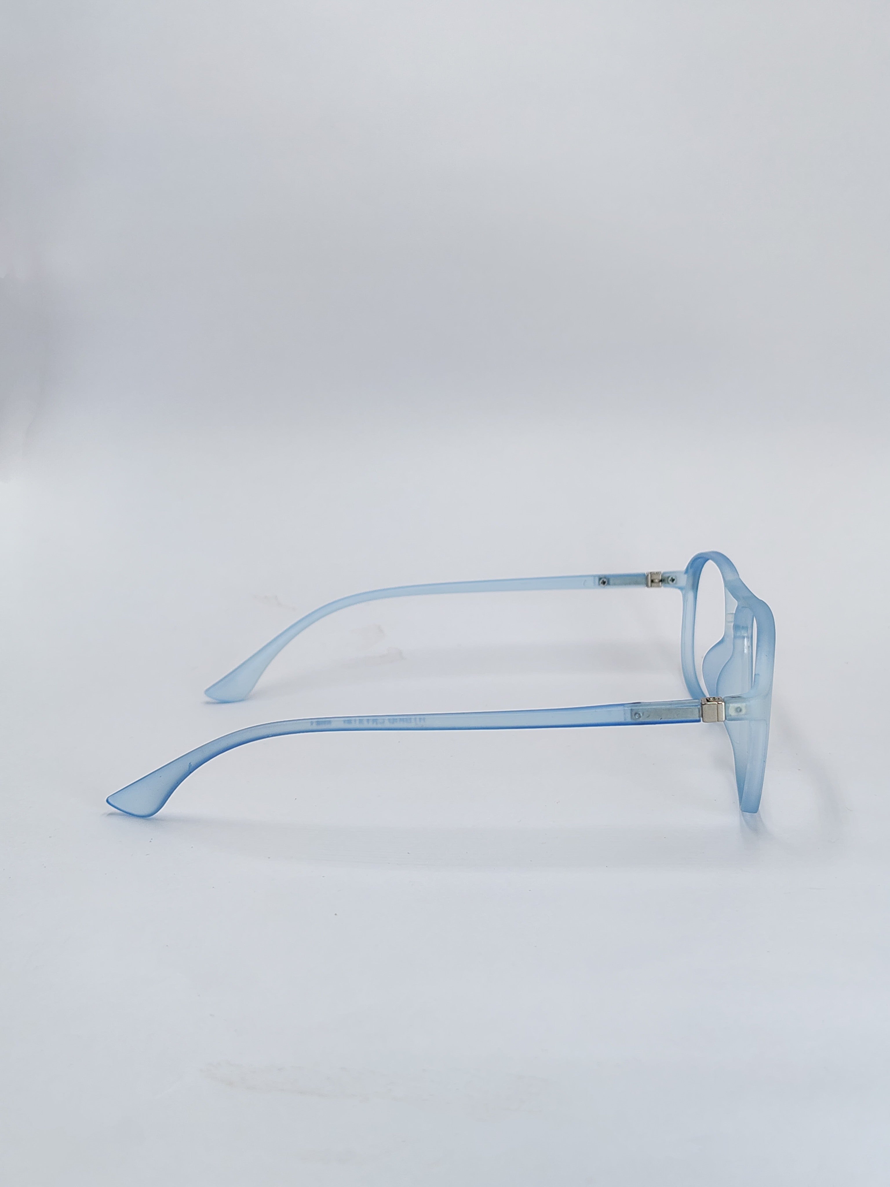 vision plus hybrid crystal matte sky blue frame