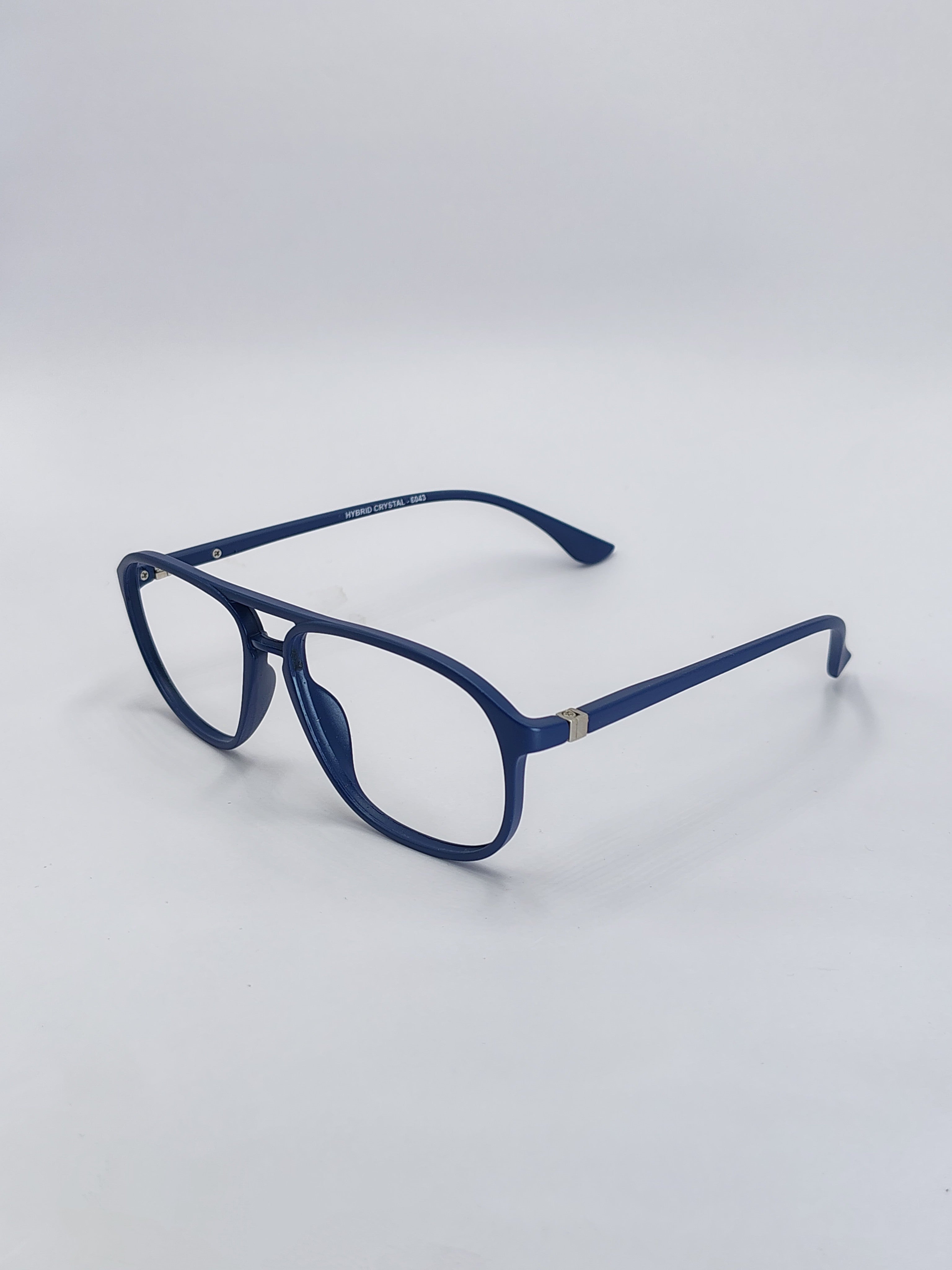vision plus hybrid matte dark blue frame