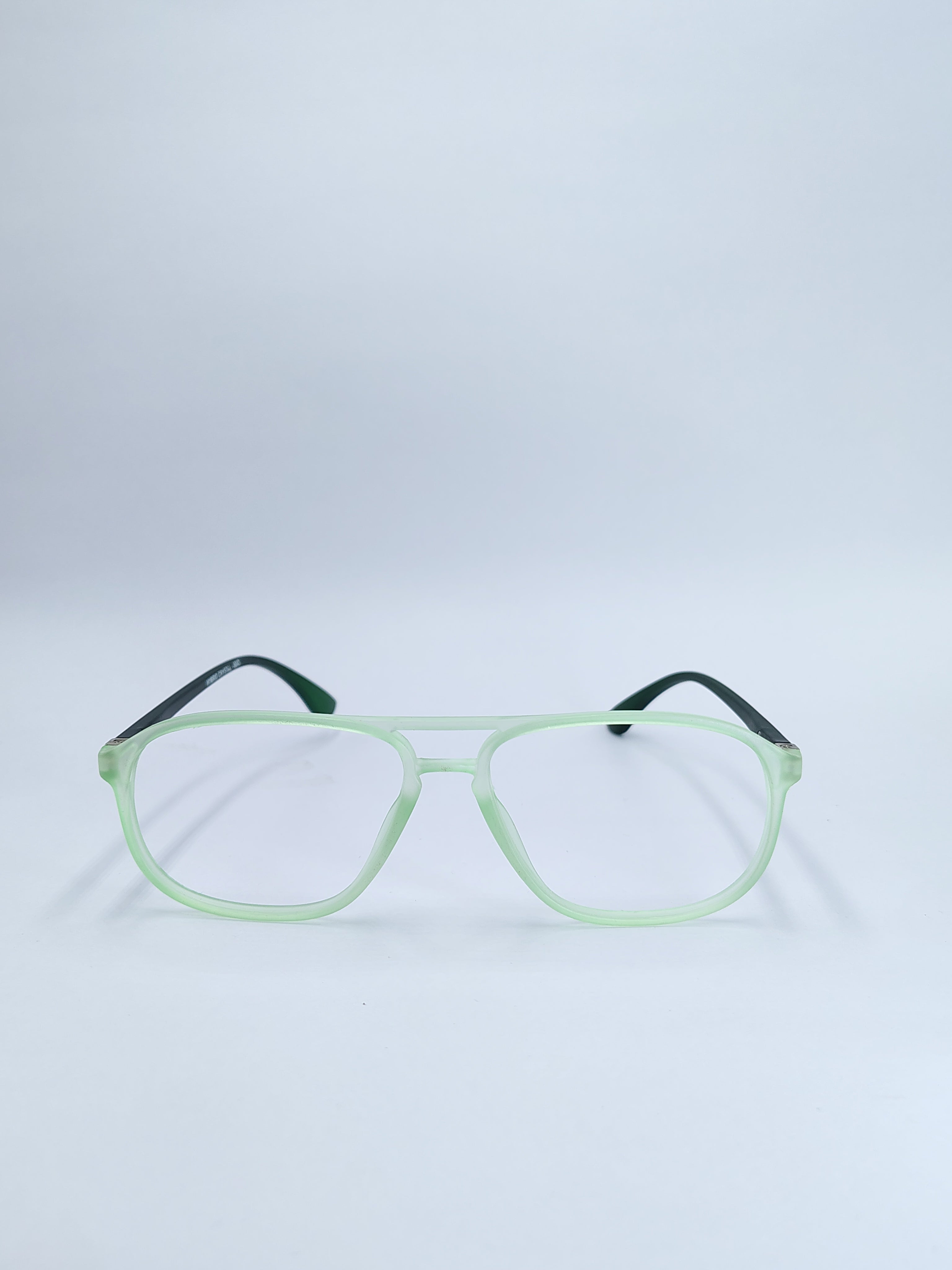 vision plus hybrid crystal dual matte green frame