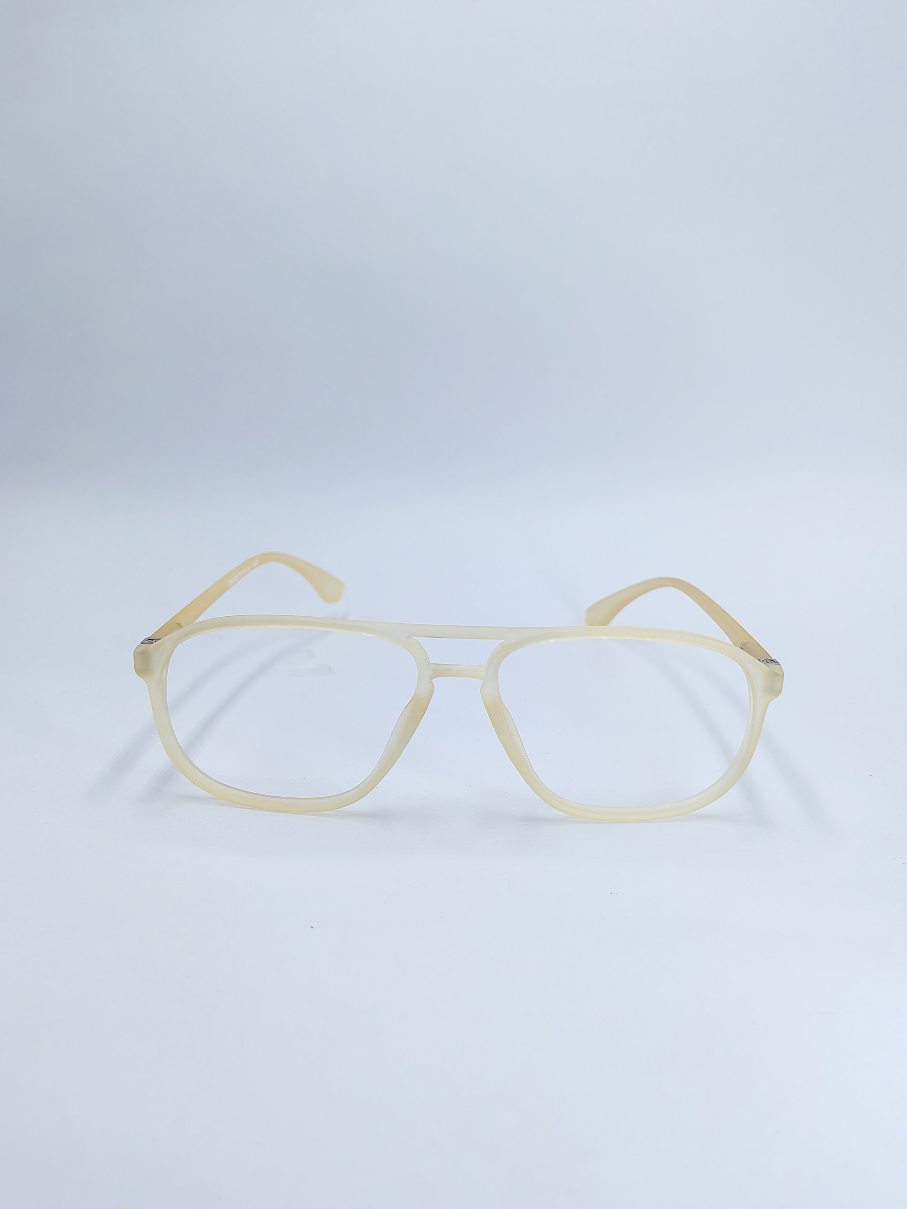 vision plus hybrid matte creamy yellow frame