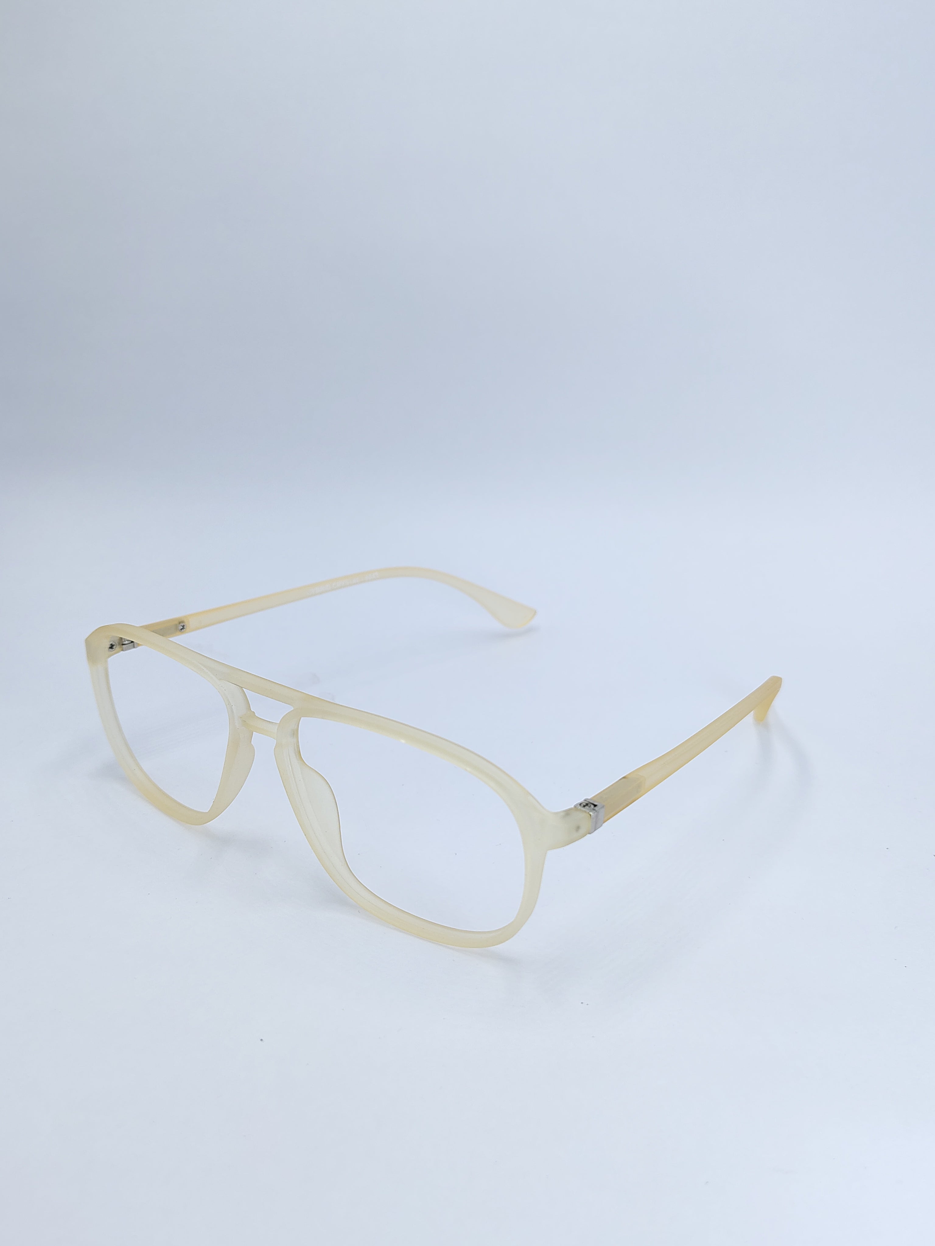 vision plus hybrid matte creamy yellow frame