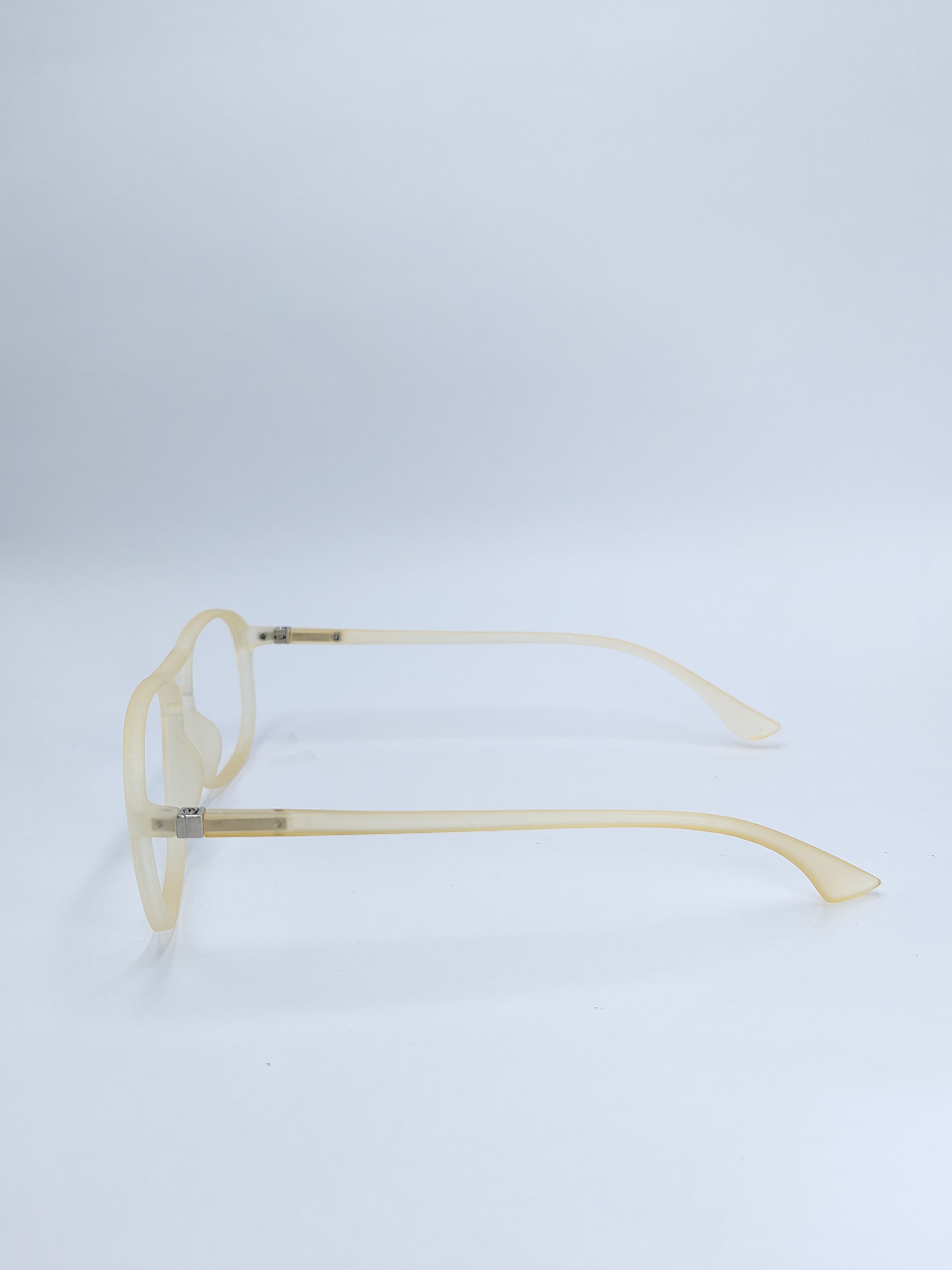 vision plus hybrid matte creamy yellow frame