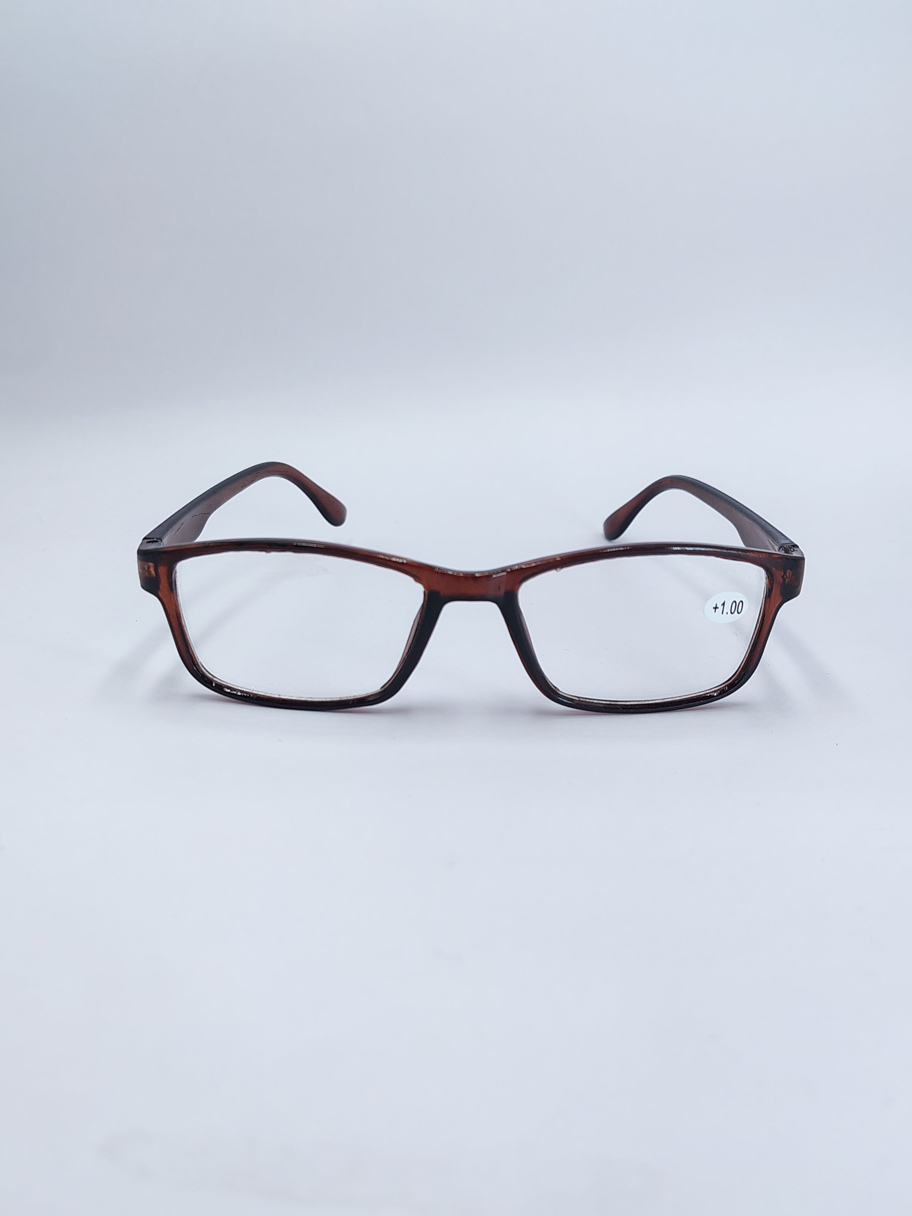 vision plus reading matte silver frame +1.00