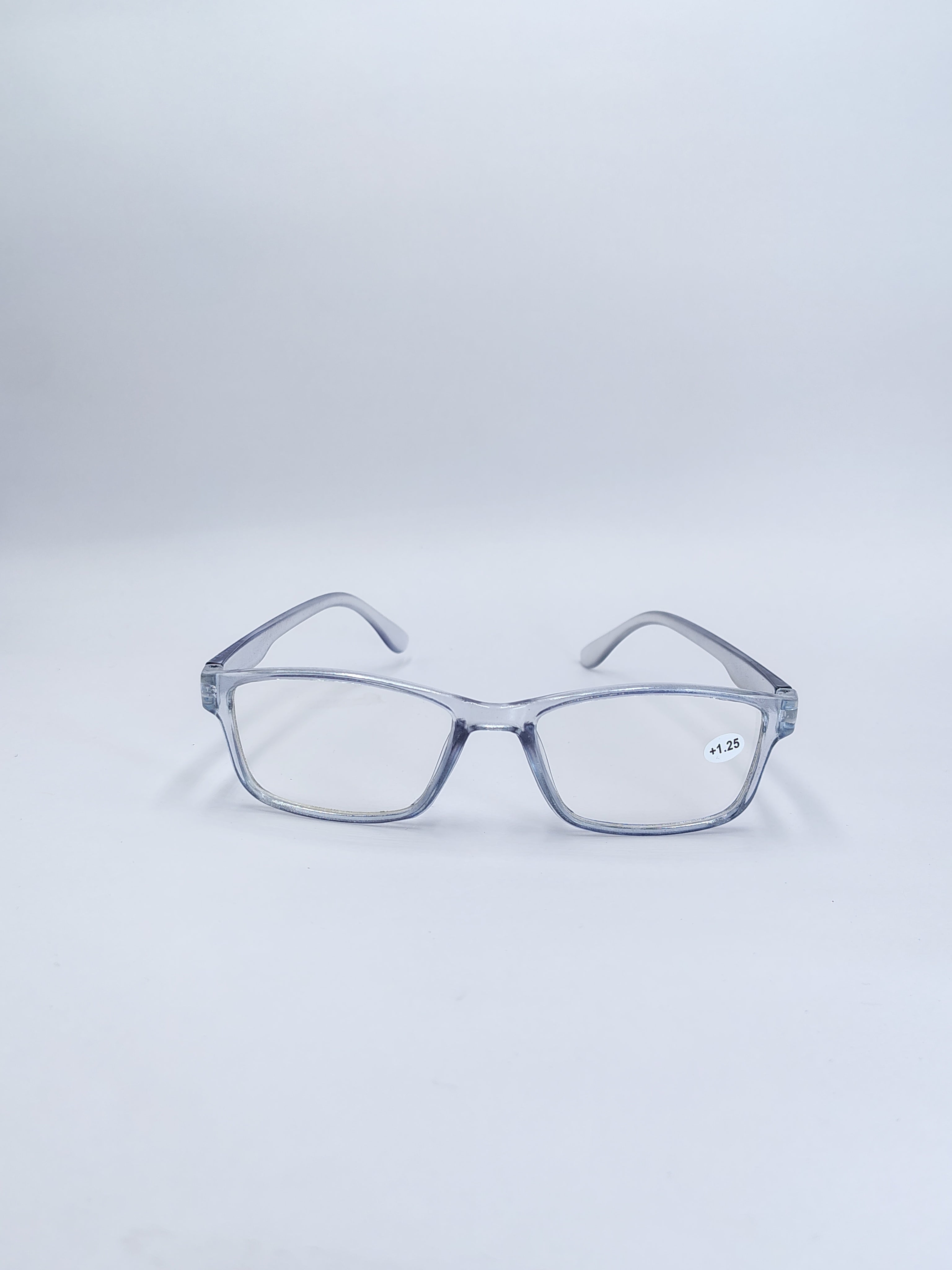 vision plus reading matte silver frame +1.25