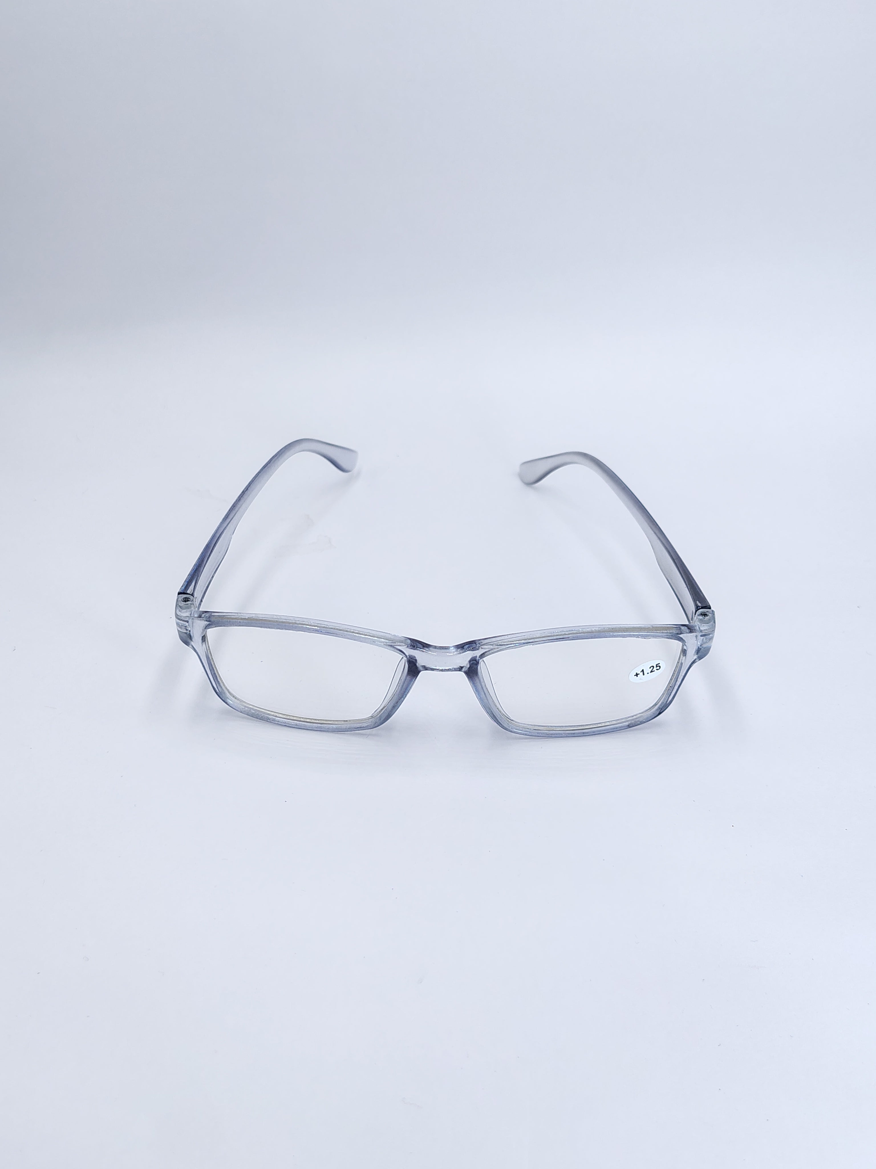 vision plus reading matte silver frame +1.25