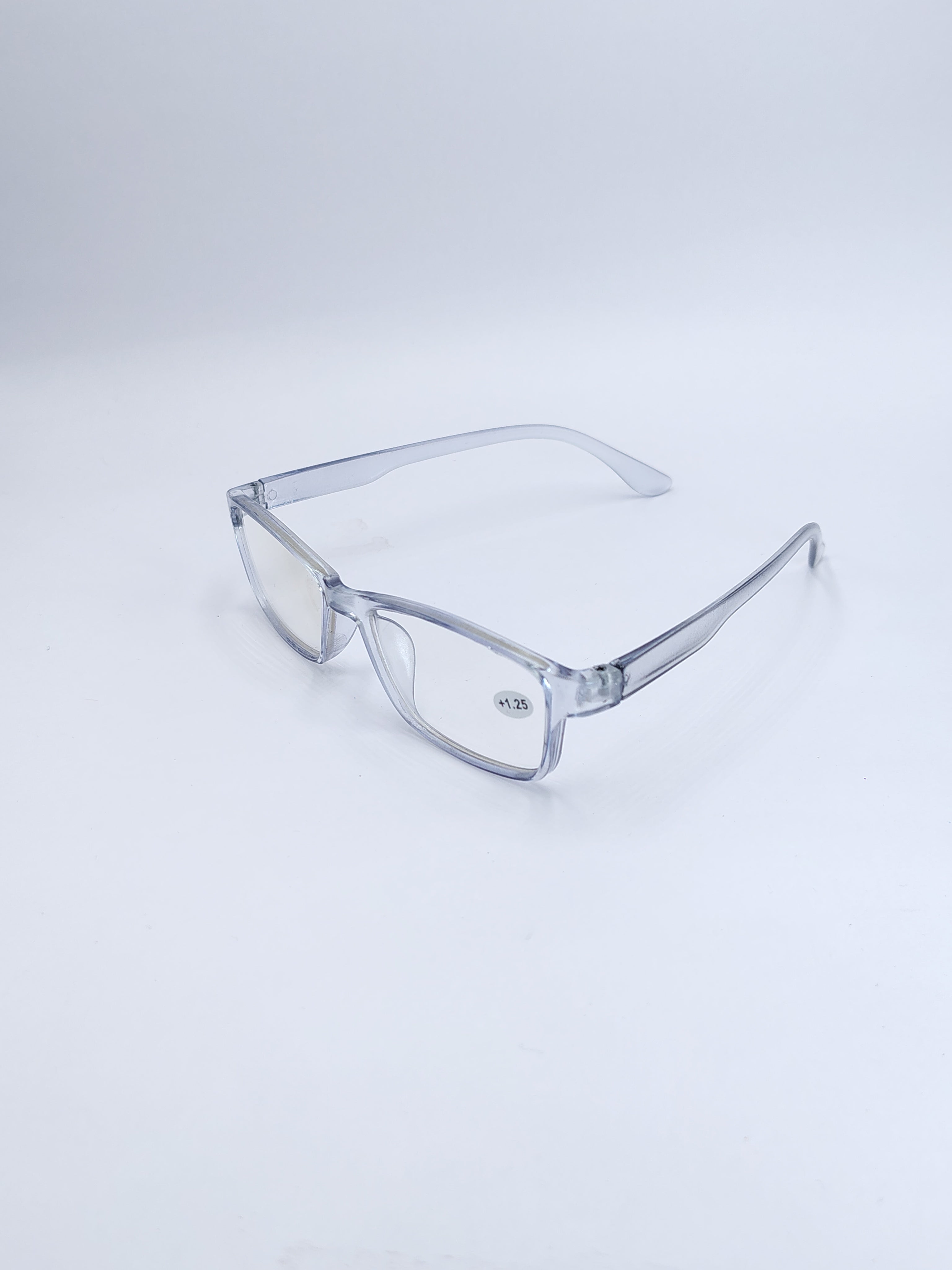 vision plus reading matte silver frame +1.25