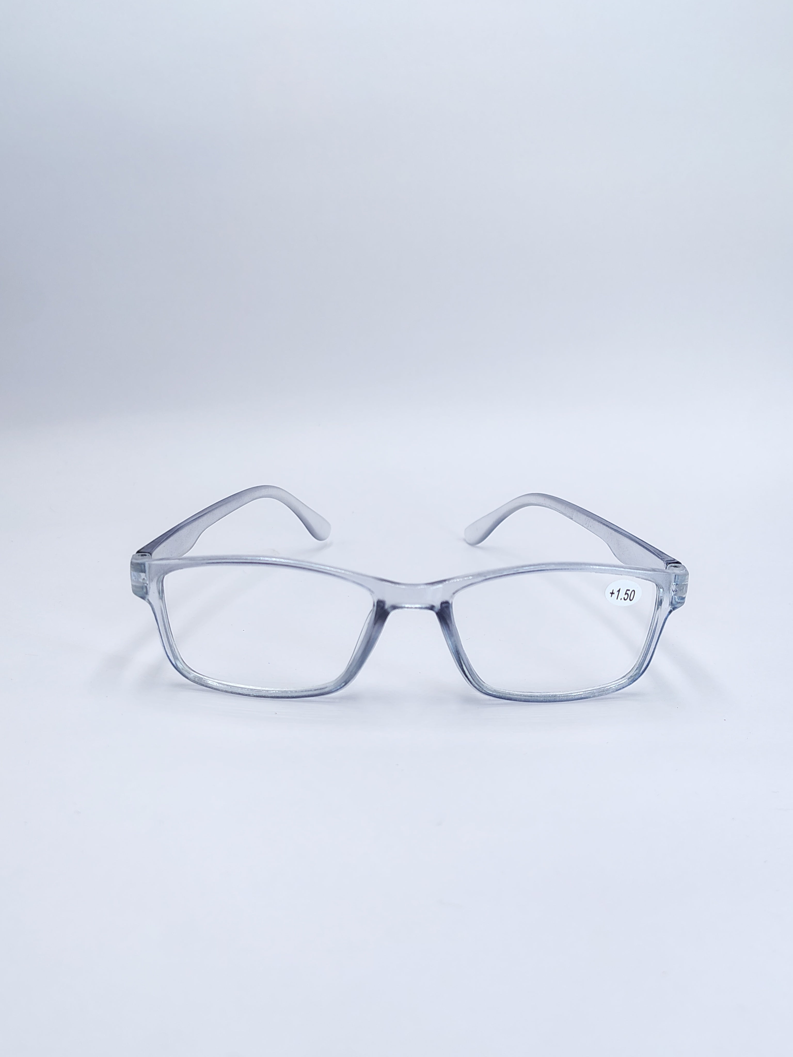 vision plus reading matte silver frame +1.50