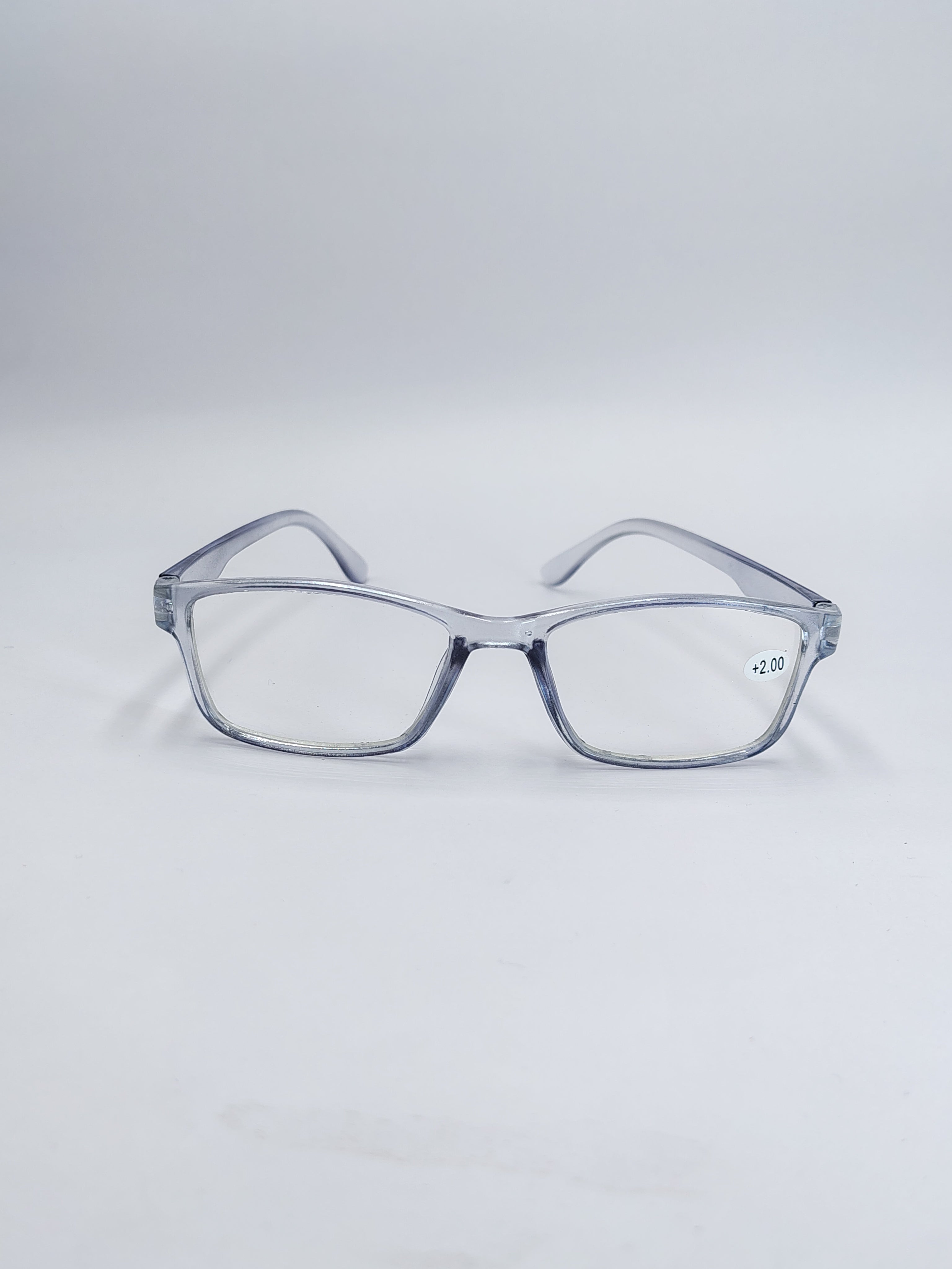 vision plus reading matte silver frame +2.00