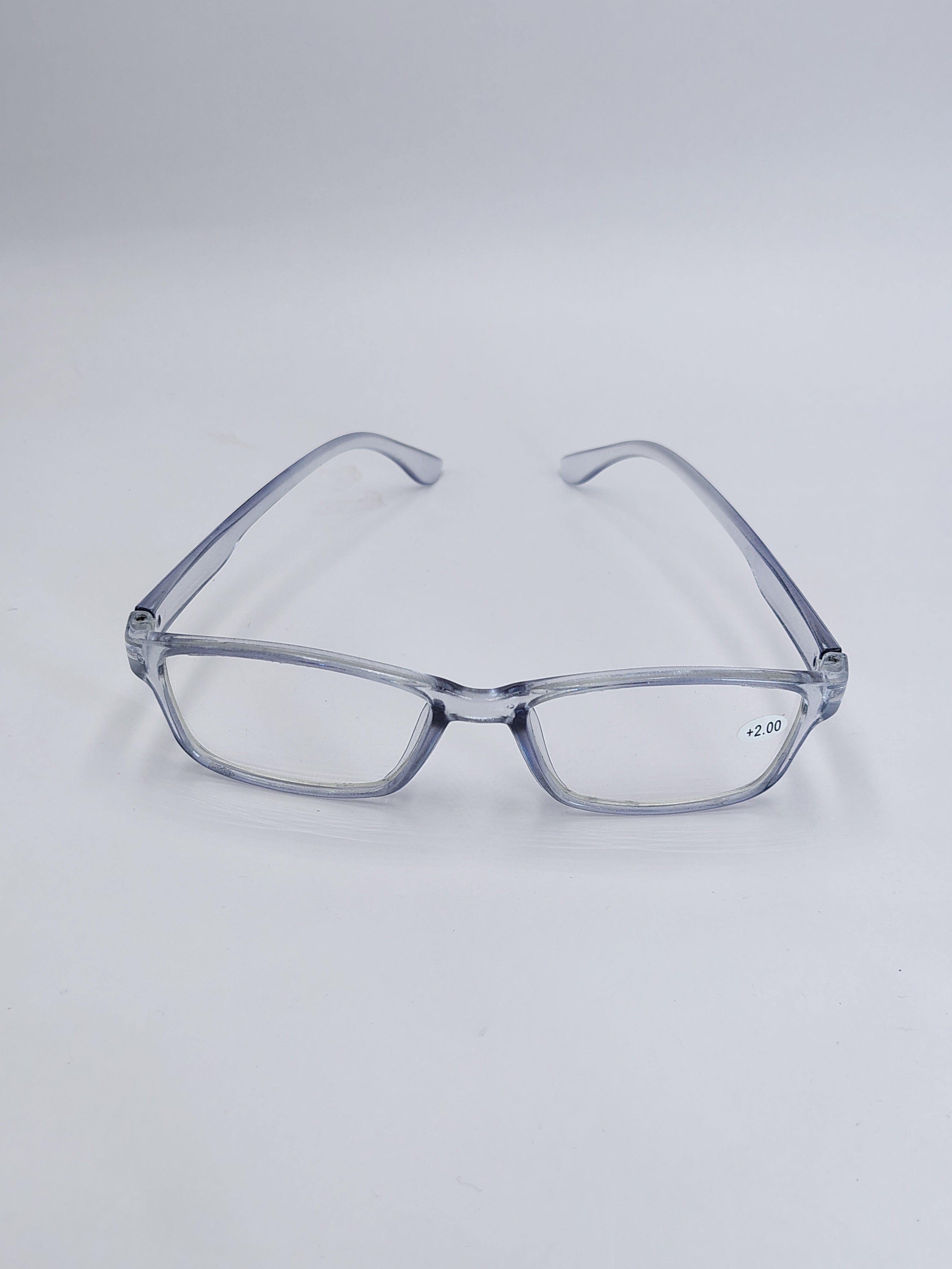 vision plus reading matte silver frame +2.00