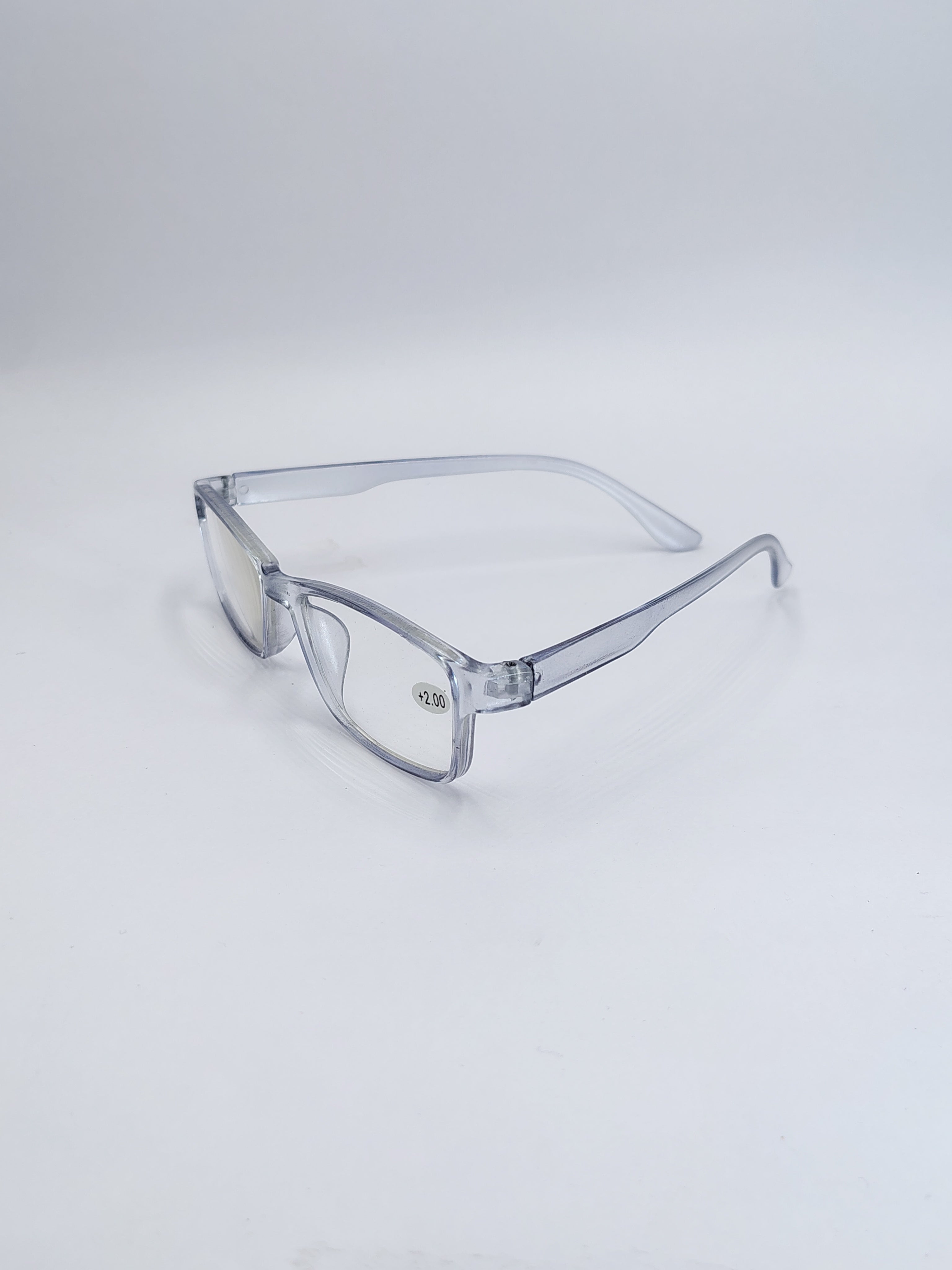 vision plus reading matte silver frame +2.00