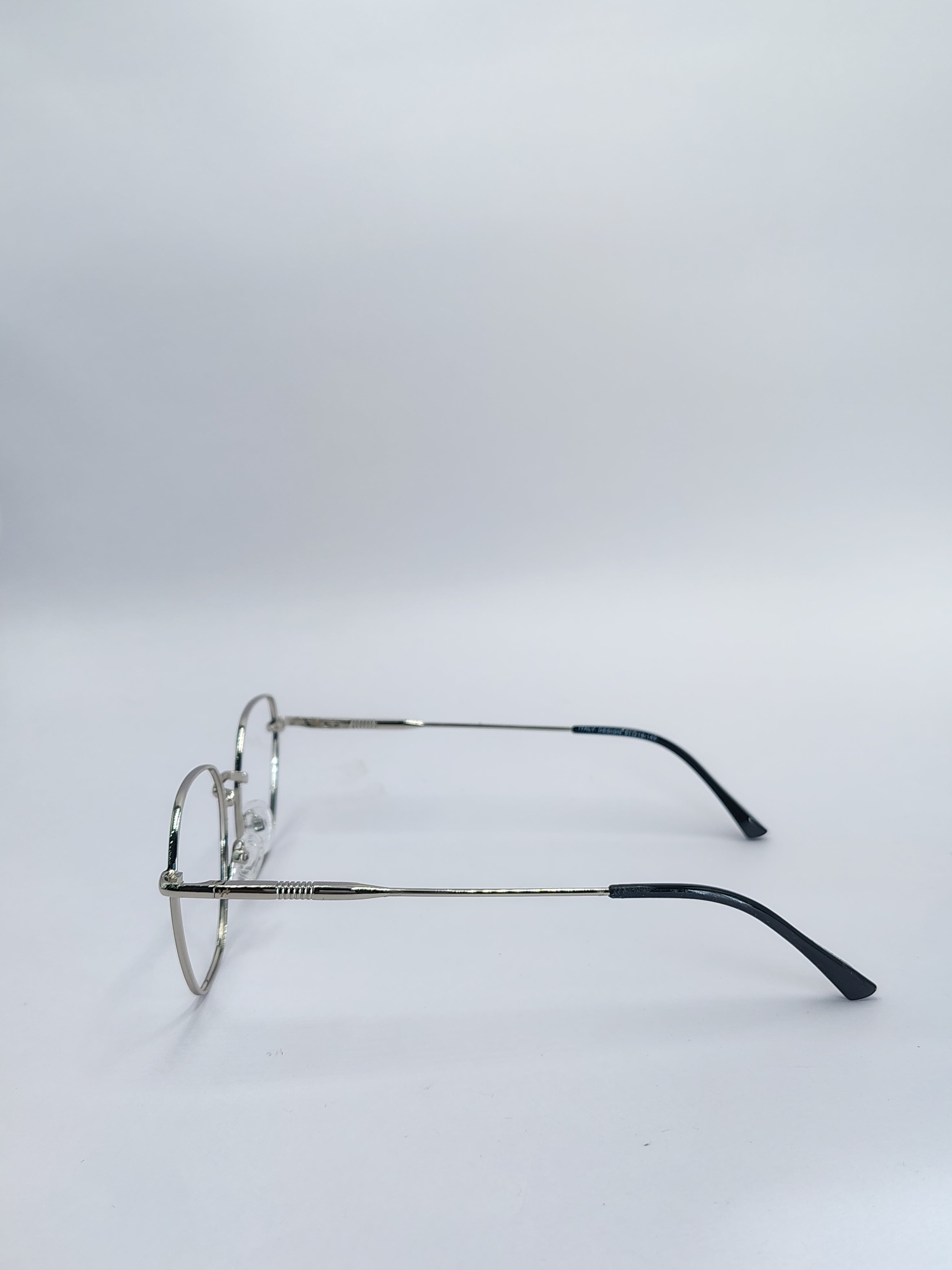 vision plus black and silver metallic frame