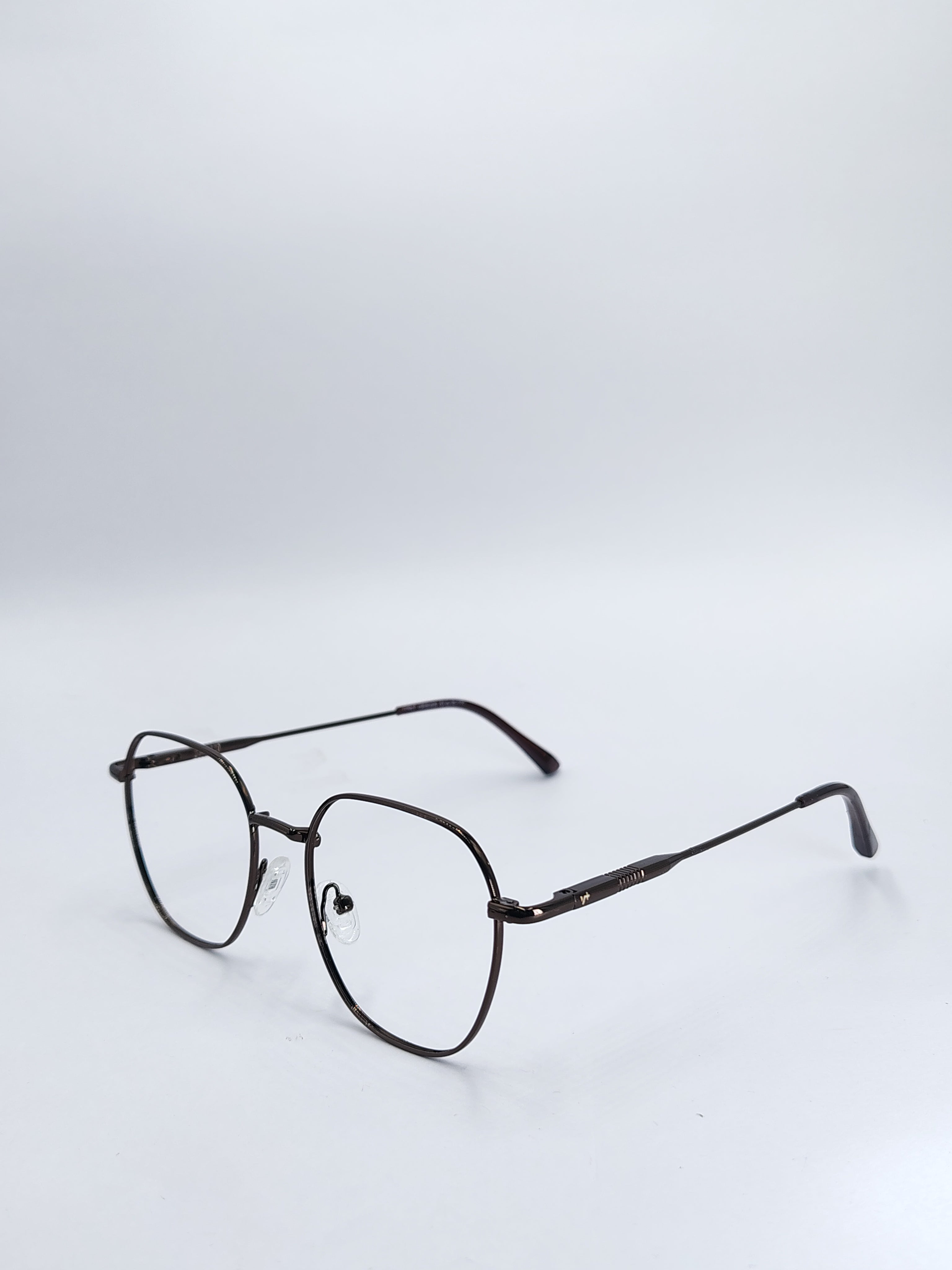 vision plus brown metallic frame